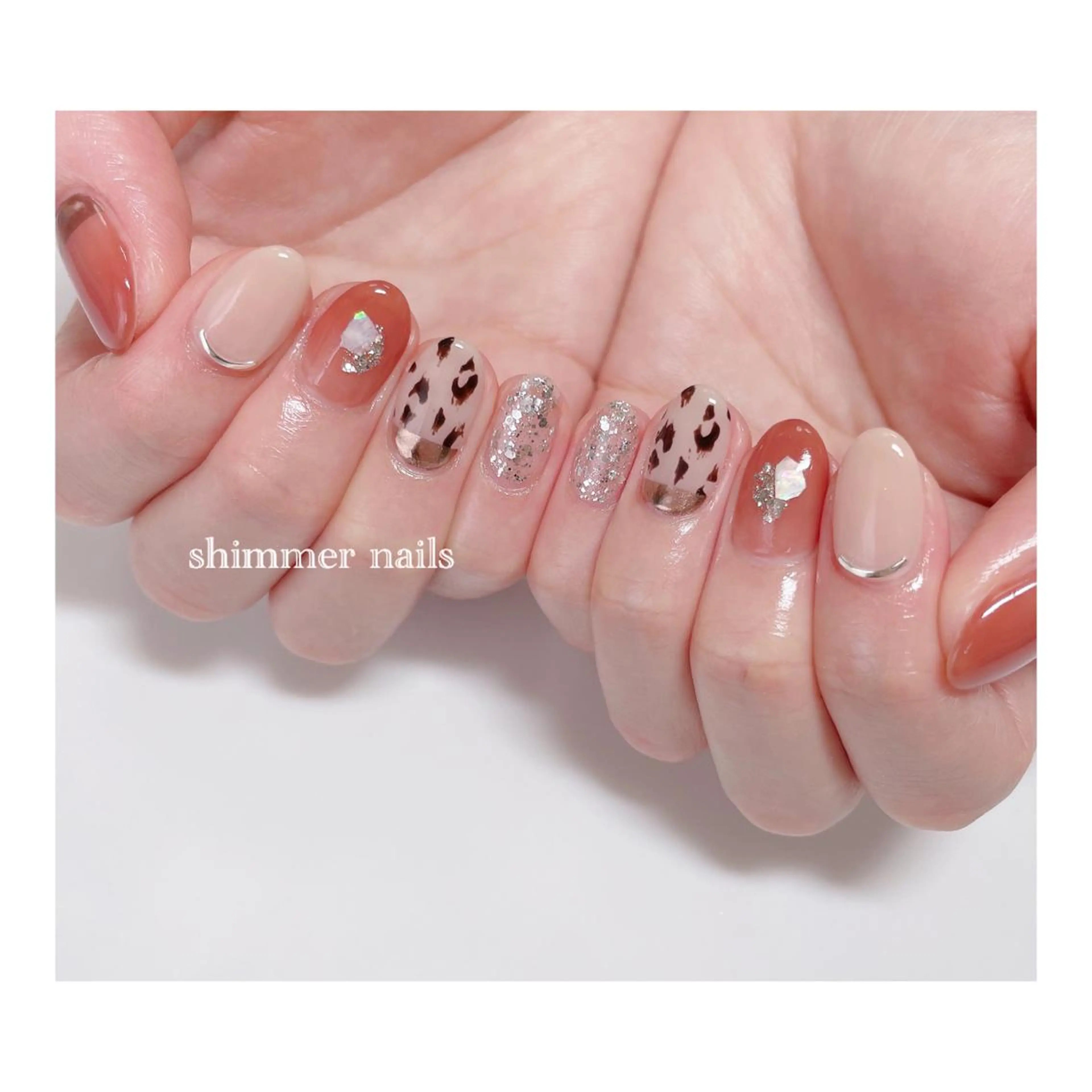 ネイル アニマル柄 shimmer nailsのネイルデザイン