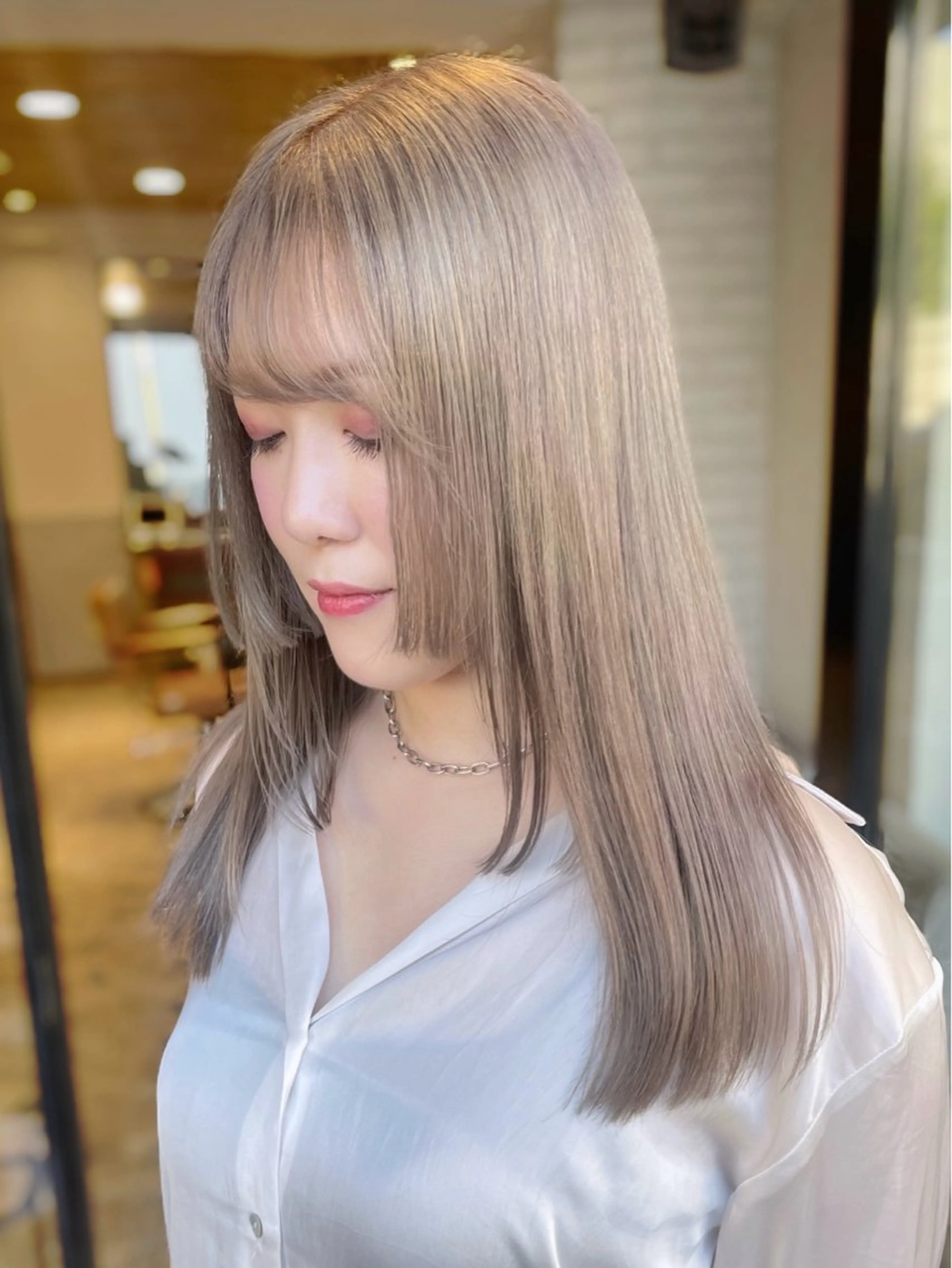 ロング カラー レイヤー/透明感 カラー/Tamakiのヘアスタイル