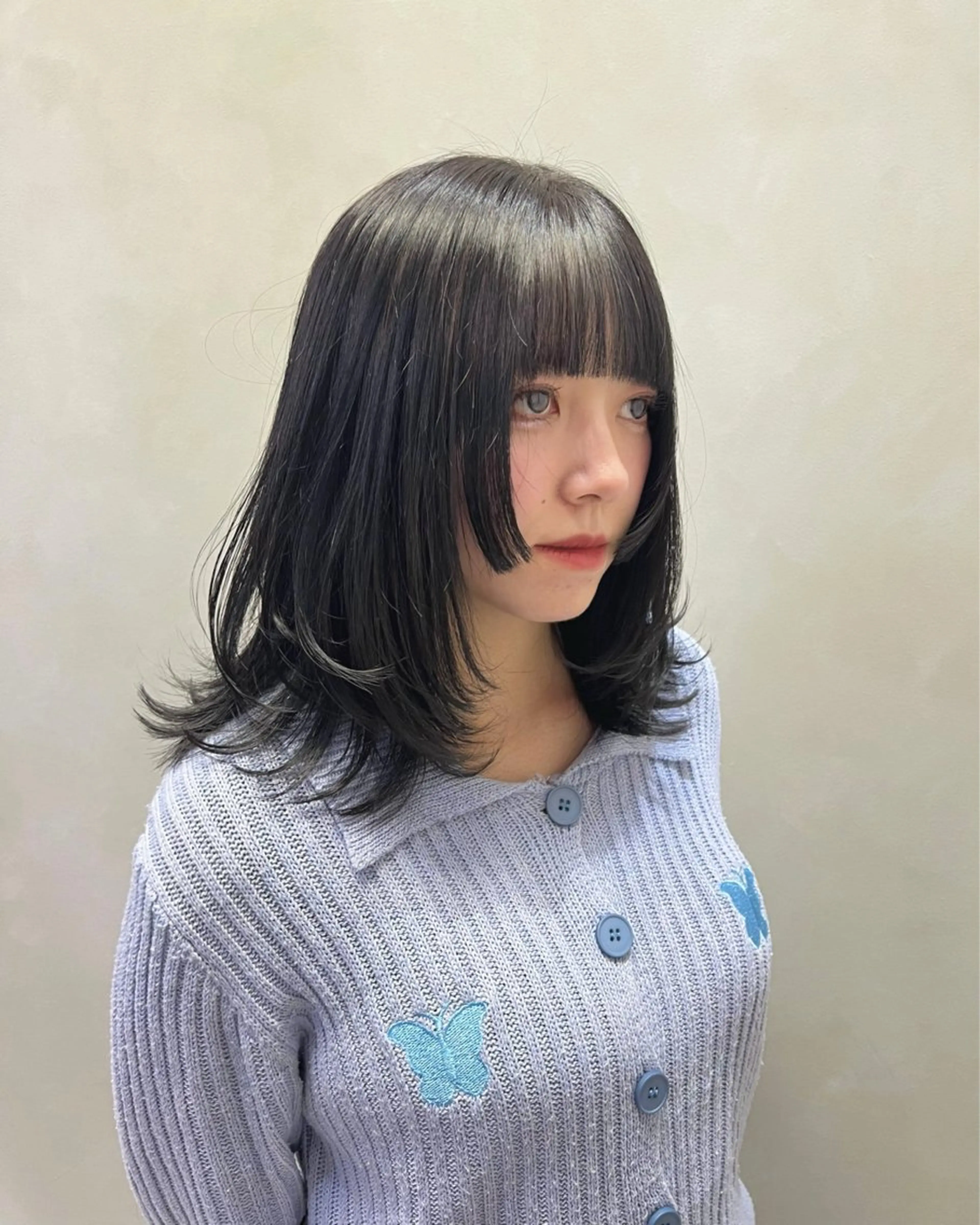 ミディアム 韓国ヘア🇰🇷 YUKINAのヘアスタイル