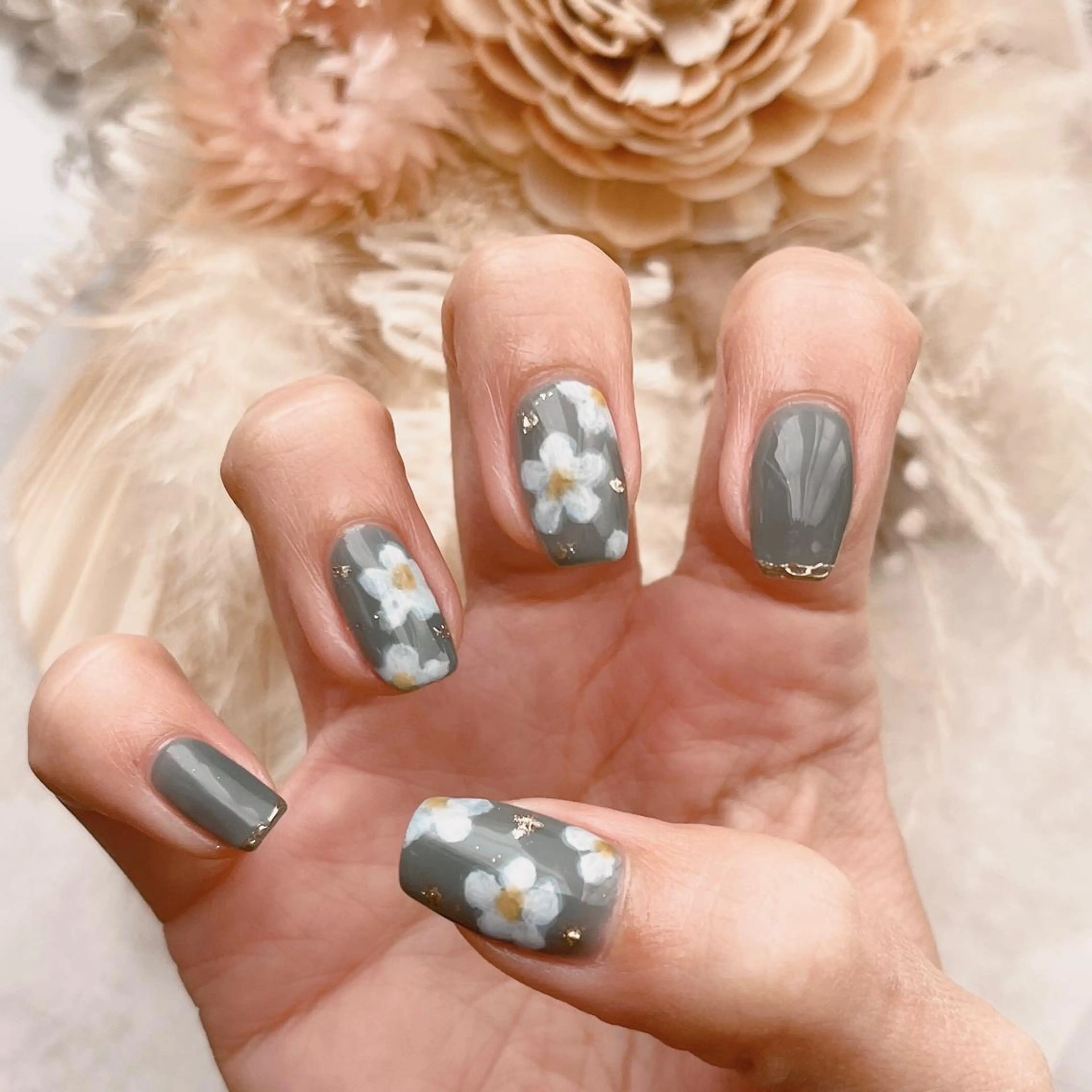 ネイル フラワーネイル ニュアンスネイル Manami Kのネイルデザイン