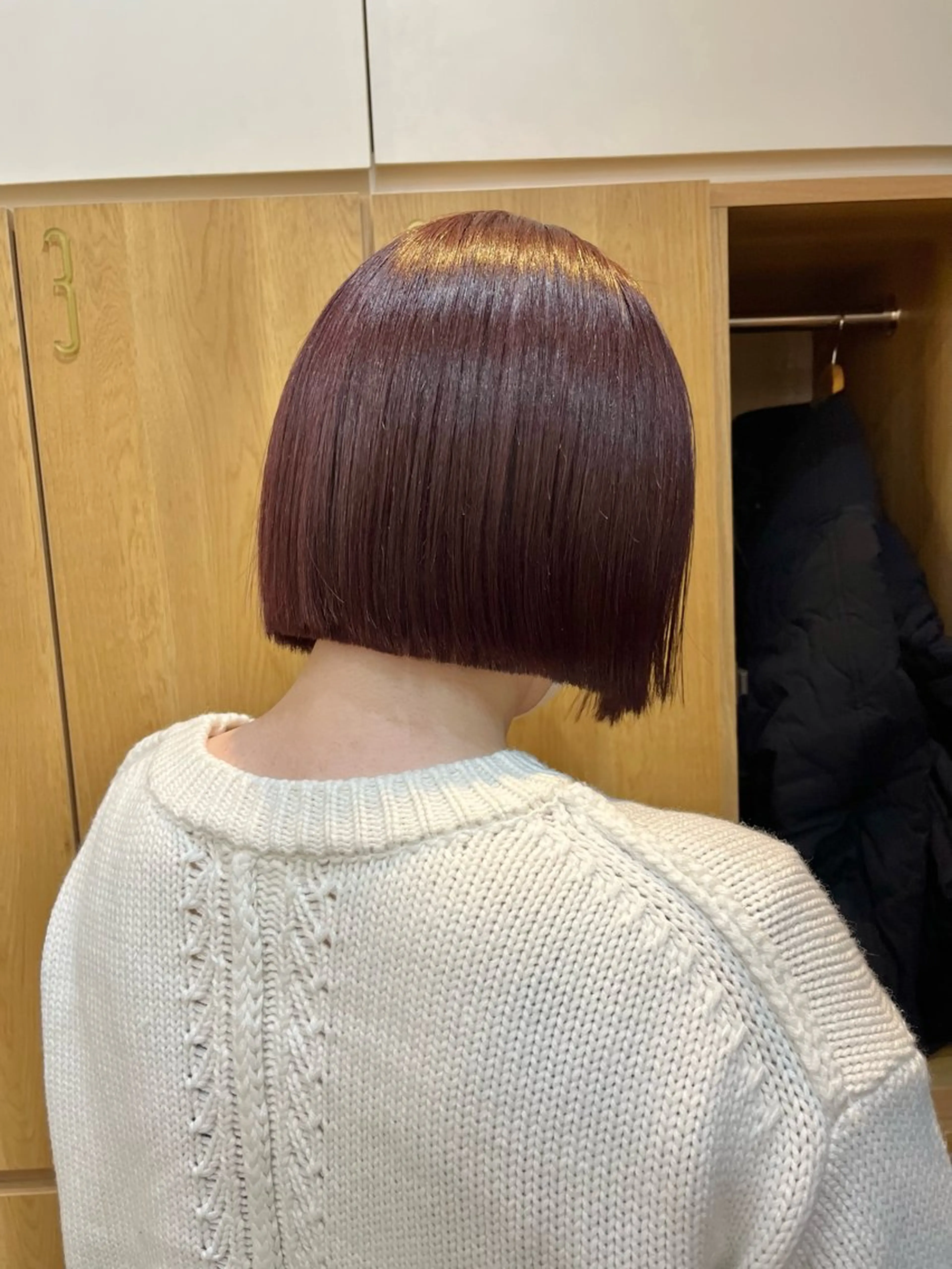 ミディアム ボブ ヘアカラー トリートメント ヘアセット 🫧レイヤー/暖色 /ベージュMAI🫧のヘアスタイル