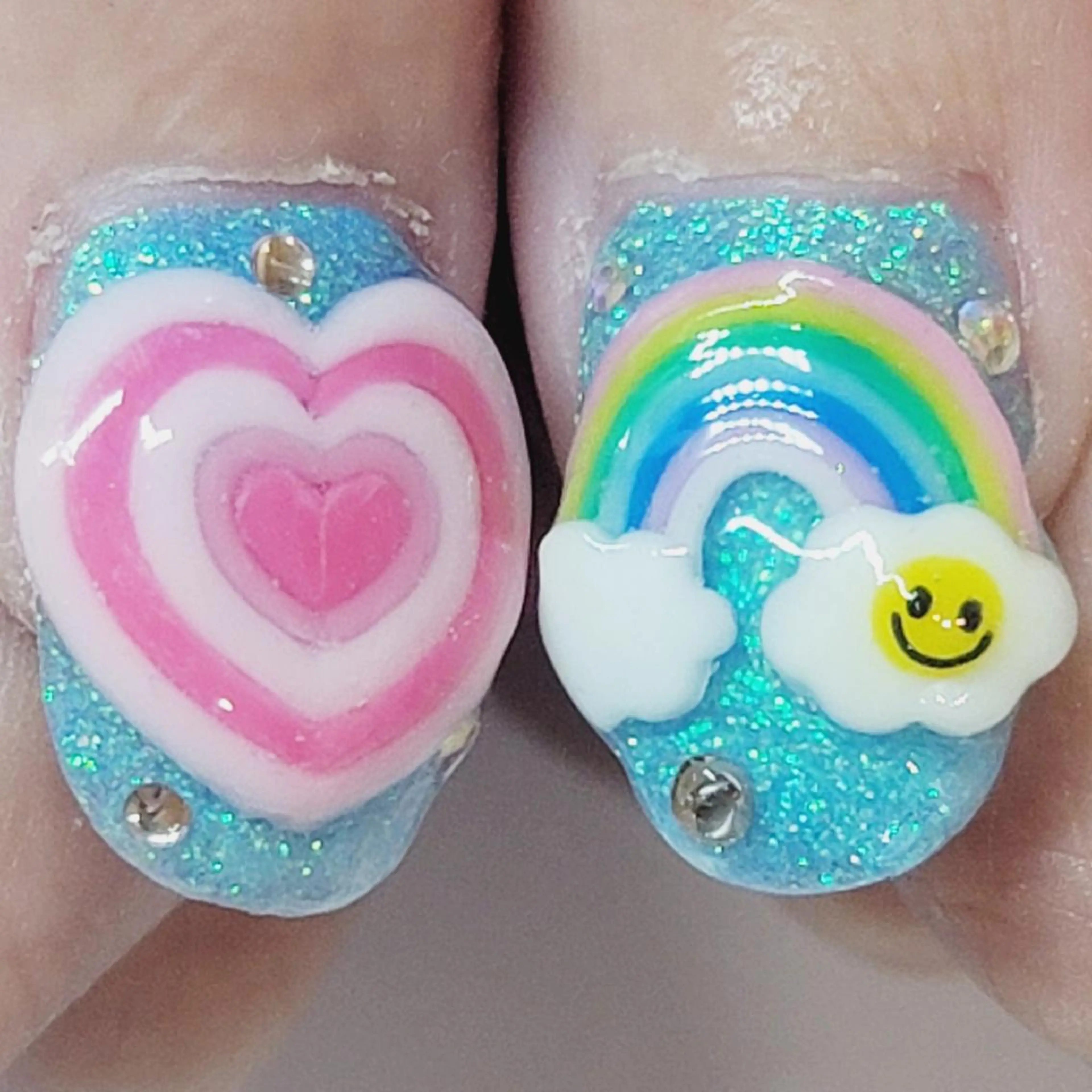 ネイル アートネイル ハート ハンドネイル よしだ ひろきのネイルデザイン