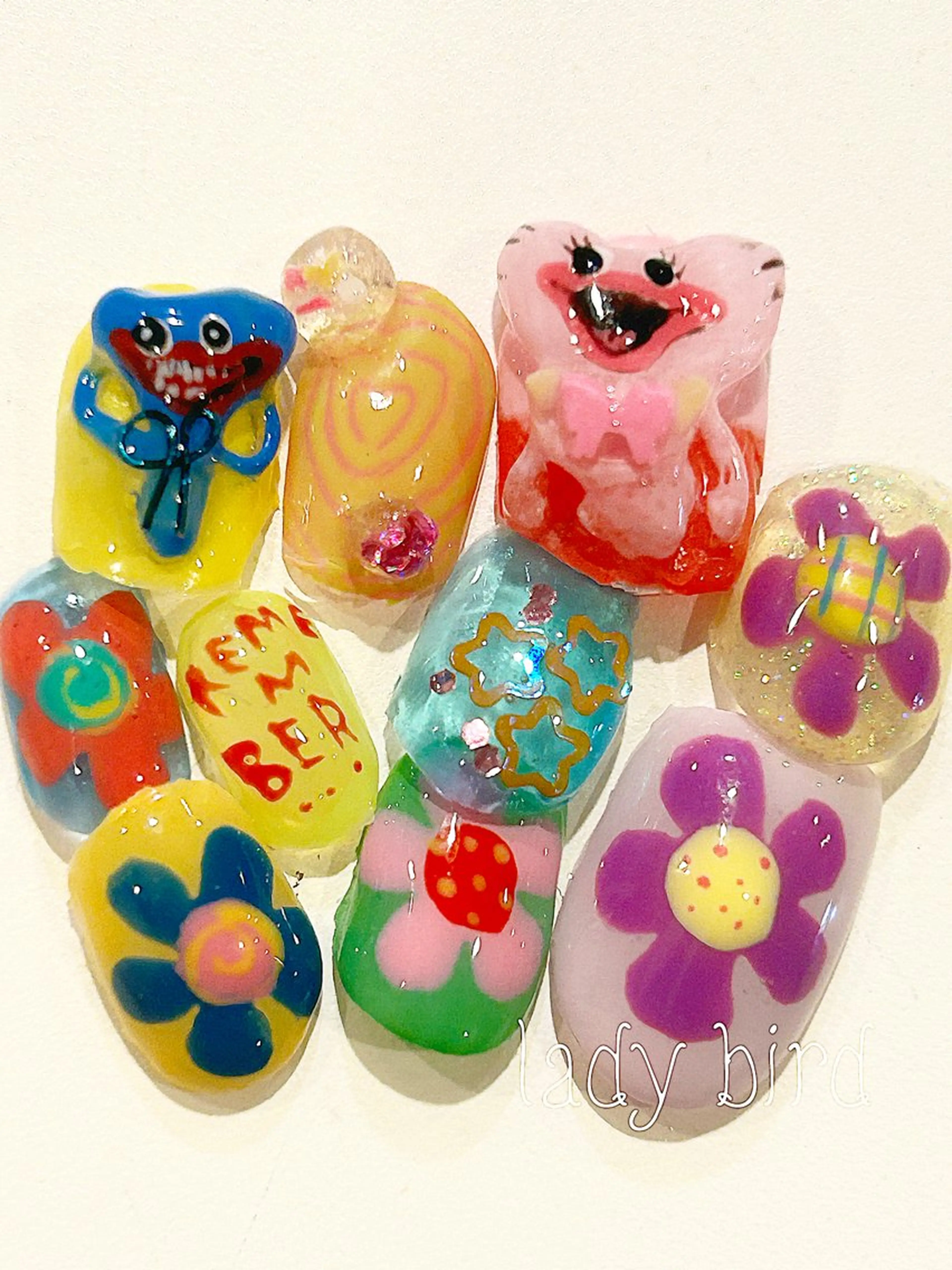 ·˚ ༘ ┊͙ちょっとだけデコデコモリモリ nail 🫧🌷🎀🍬🏳️‍⚧️1​〜​2𐊠𐊯𐊗 ´-の写真