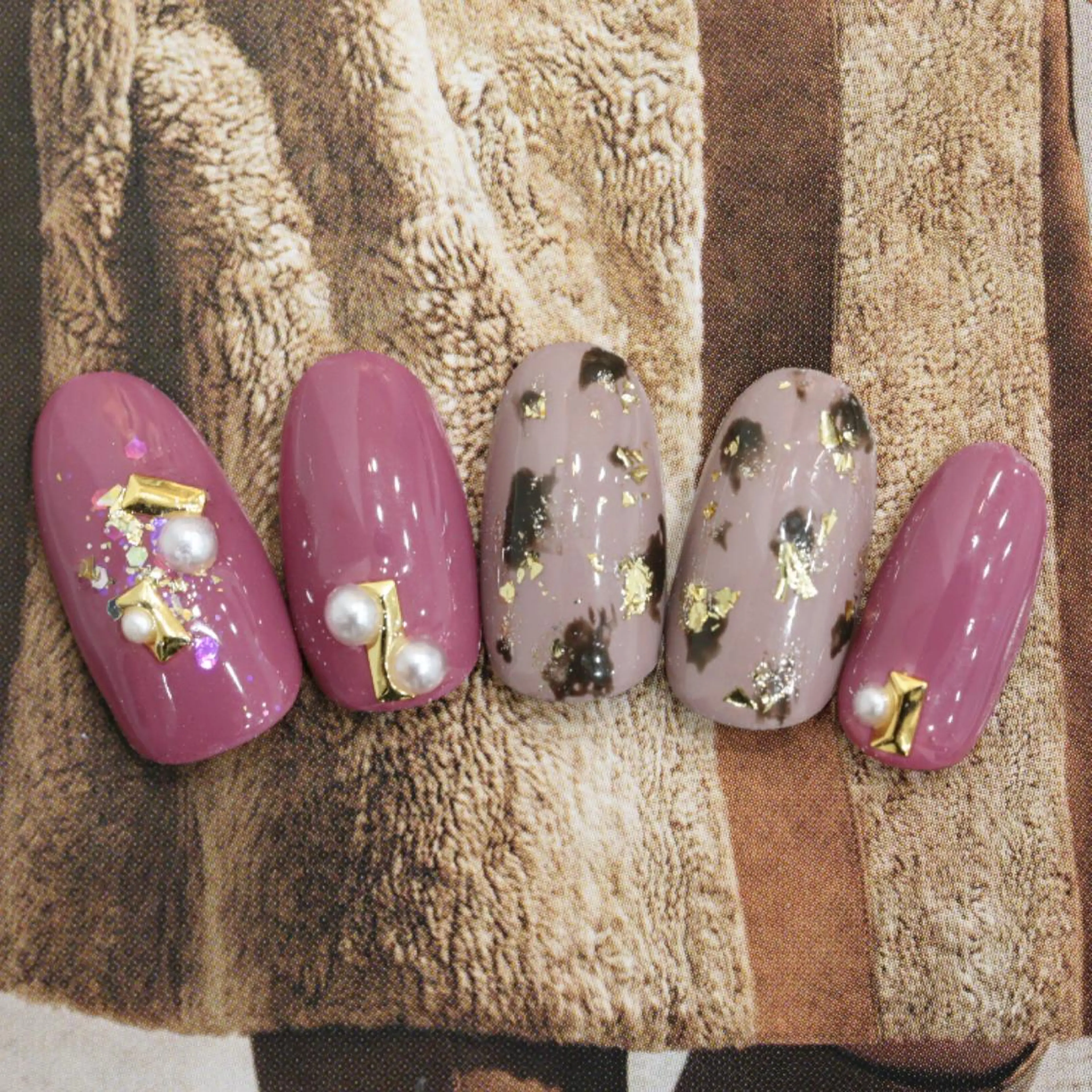 ネイル ピンク Nakao Hitomiのネイルデザイン