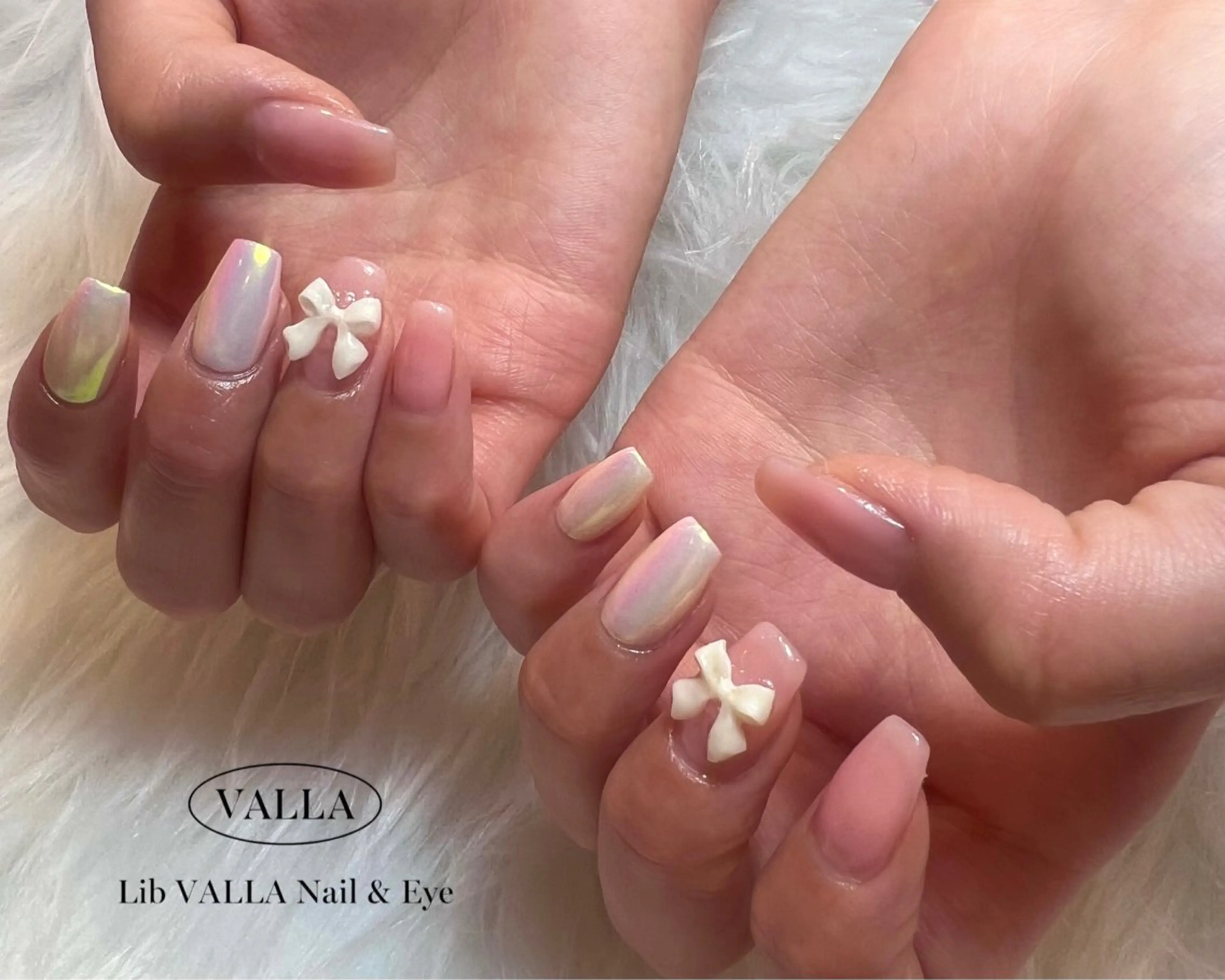 ネイル オーロラネイル LIB VALLA haruka🎀🫧のネイルデザイン