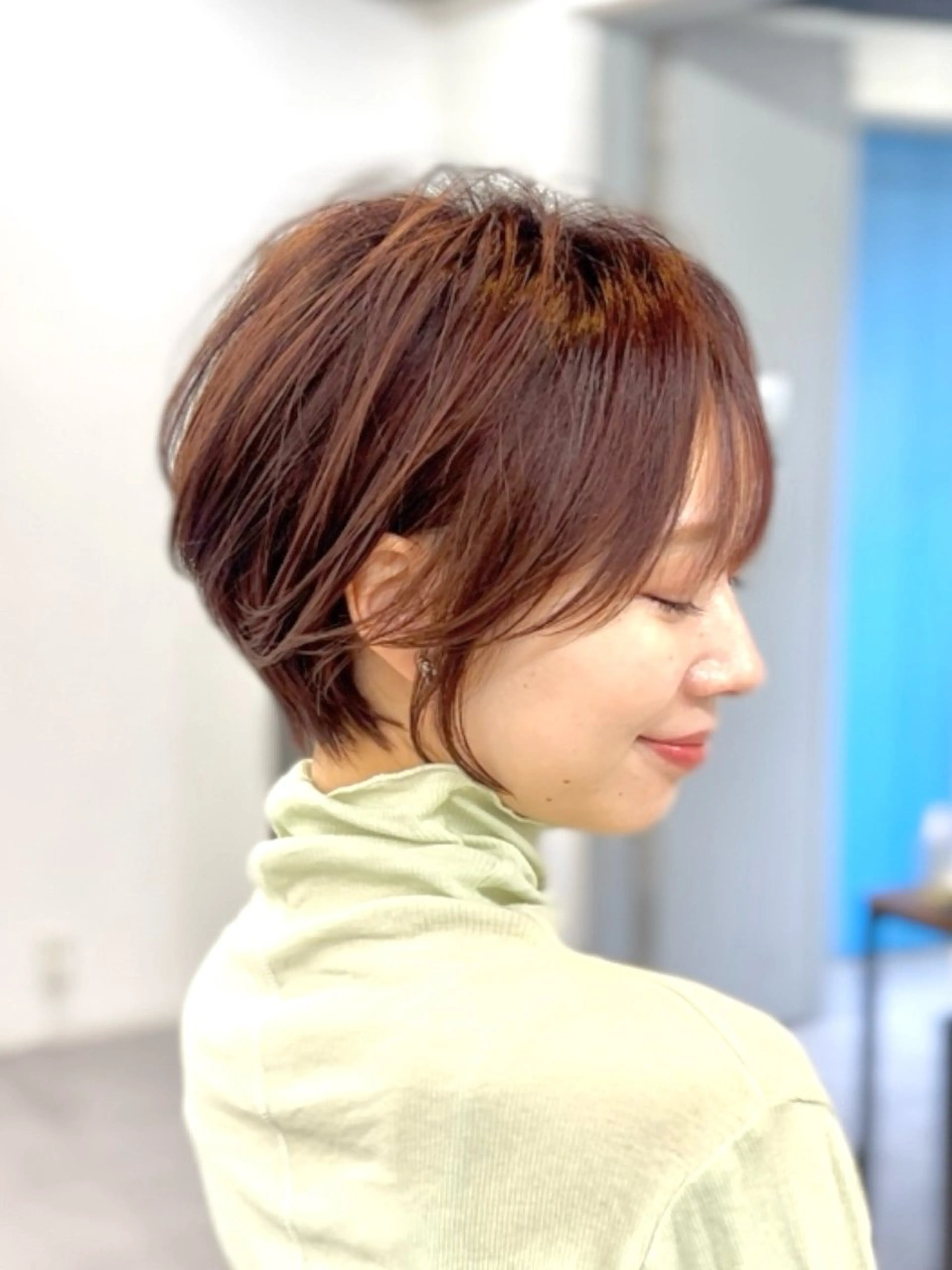 ショート カラー ショートボブ ボブ ショートヘア ヘアカラー トリートメント 表参道【髪質改善】 宮嶋勇太のヘアスタイル