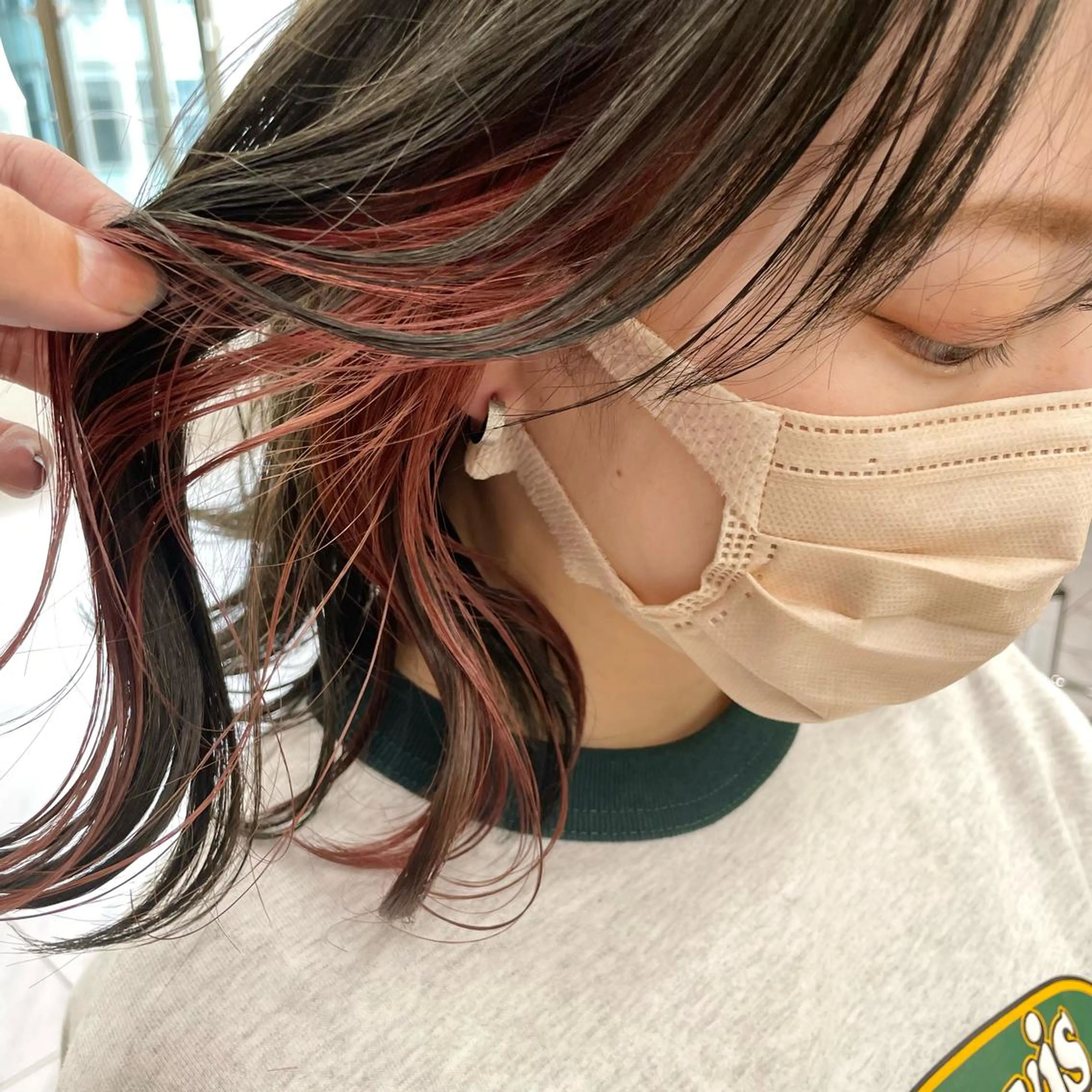 セミロング カラー *モデル募集🤍横浜 透明感カラー🫧のヘアスタイル