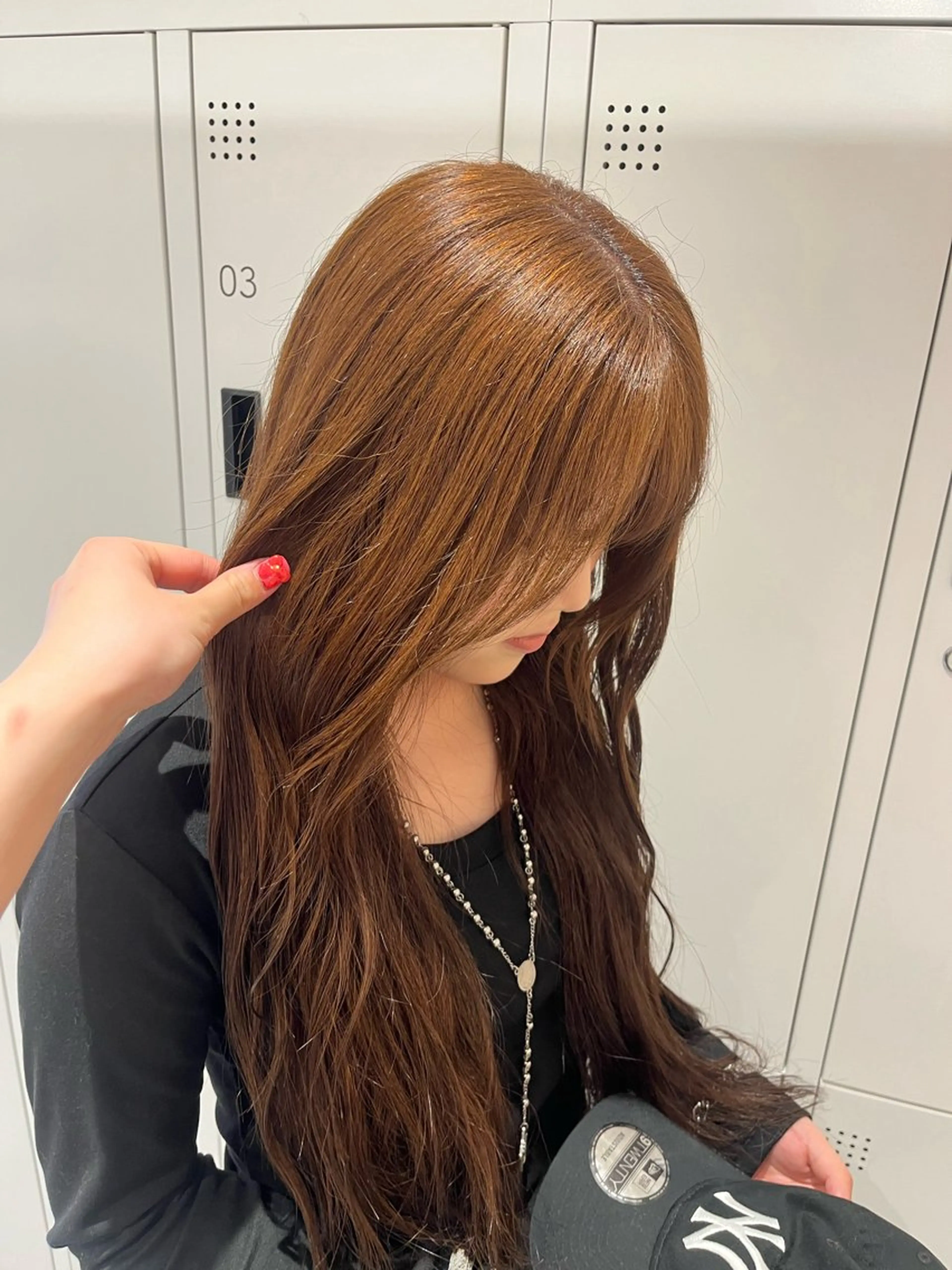ロング カラー みう/仙台/暖色/ 艶髪/顔周りカット/のヘアスタイル