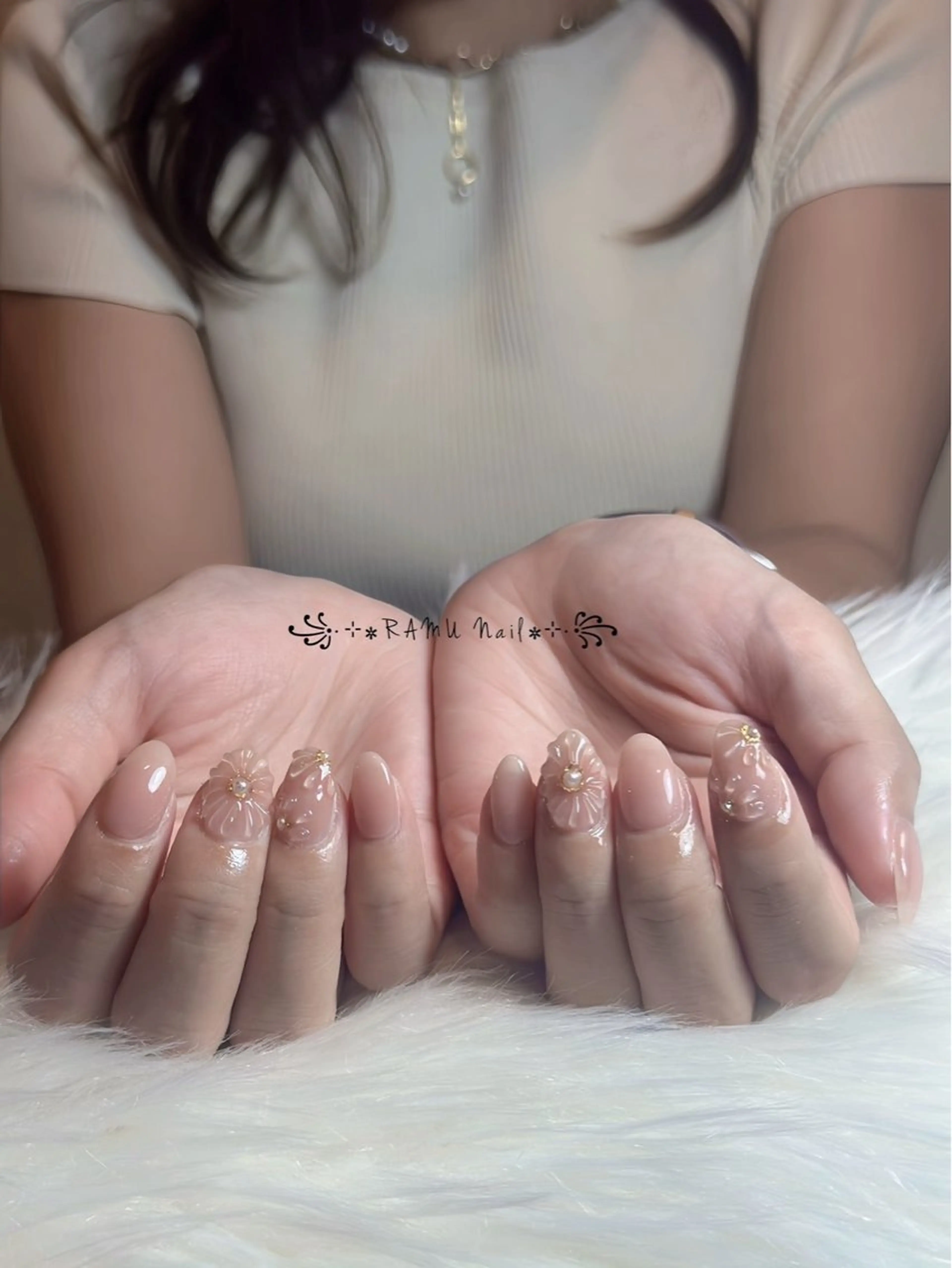 ネイル キラキラネイル マグネットネイル ミラーネイル ピンク 夏ネイル ハンドネイル RAMU Nail 恵比寿店のネイルデザイン