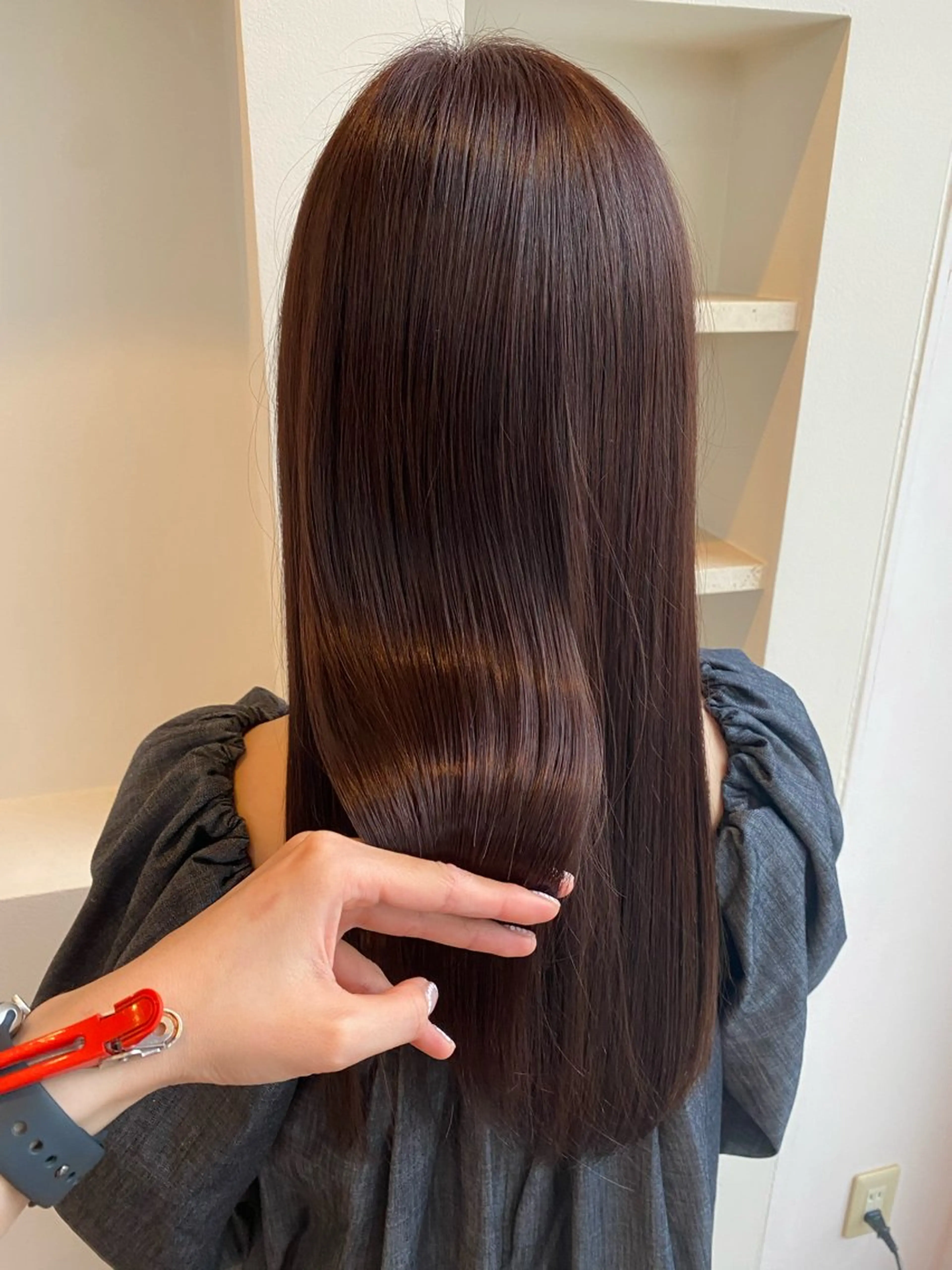 ロング 髪質改善 トリートメント トヨシマ シュウトのヘアスタイル