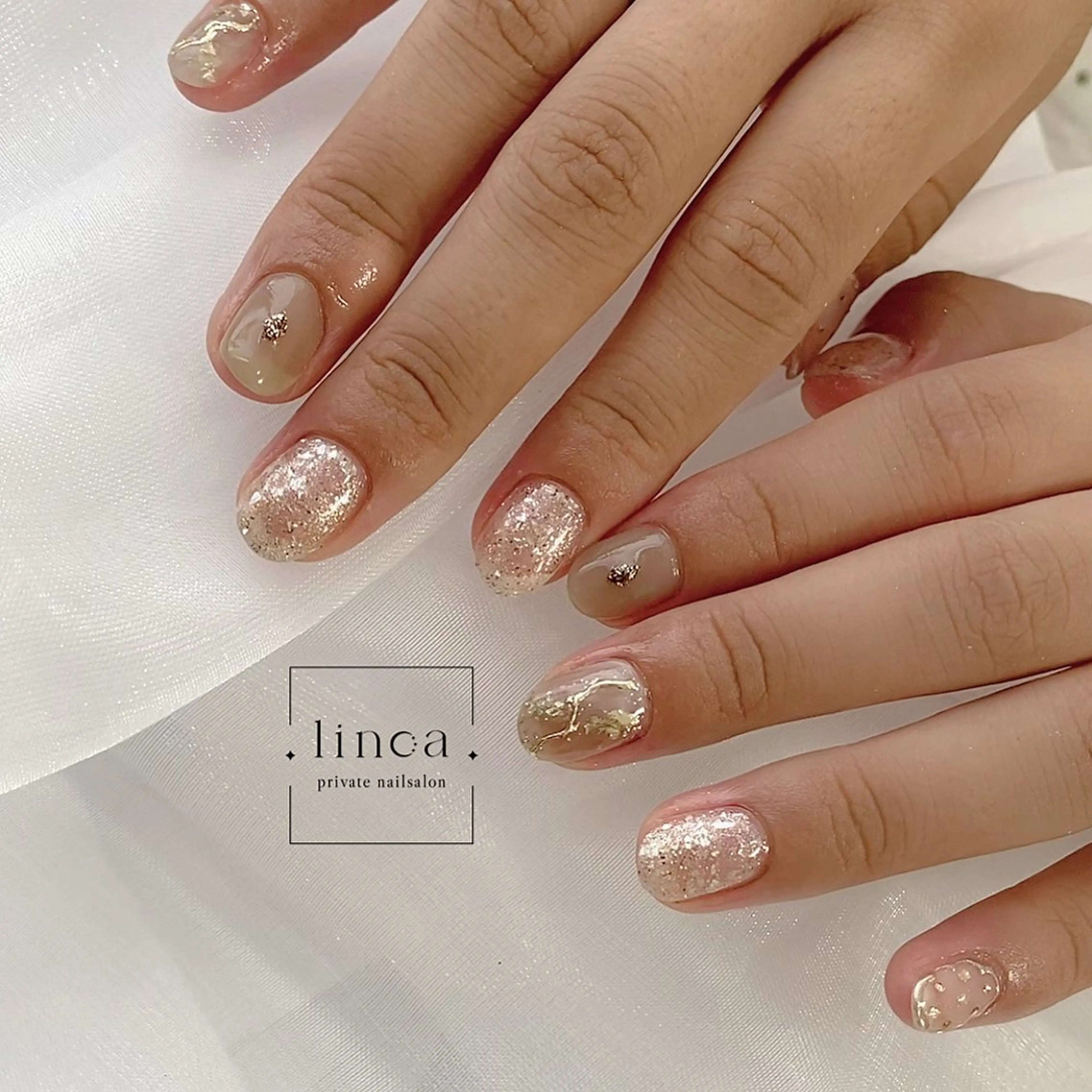 ネイル ニュアンスネイル シンプルネイル linoa nailのネイルデザイン