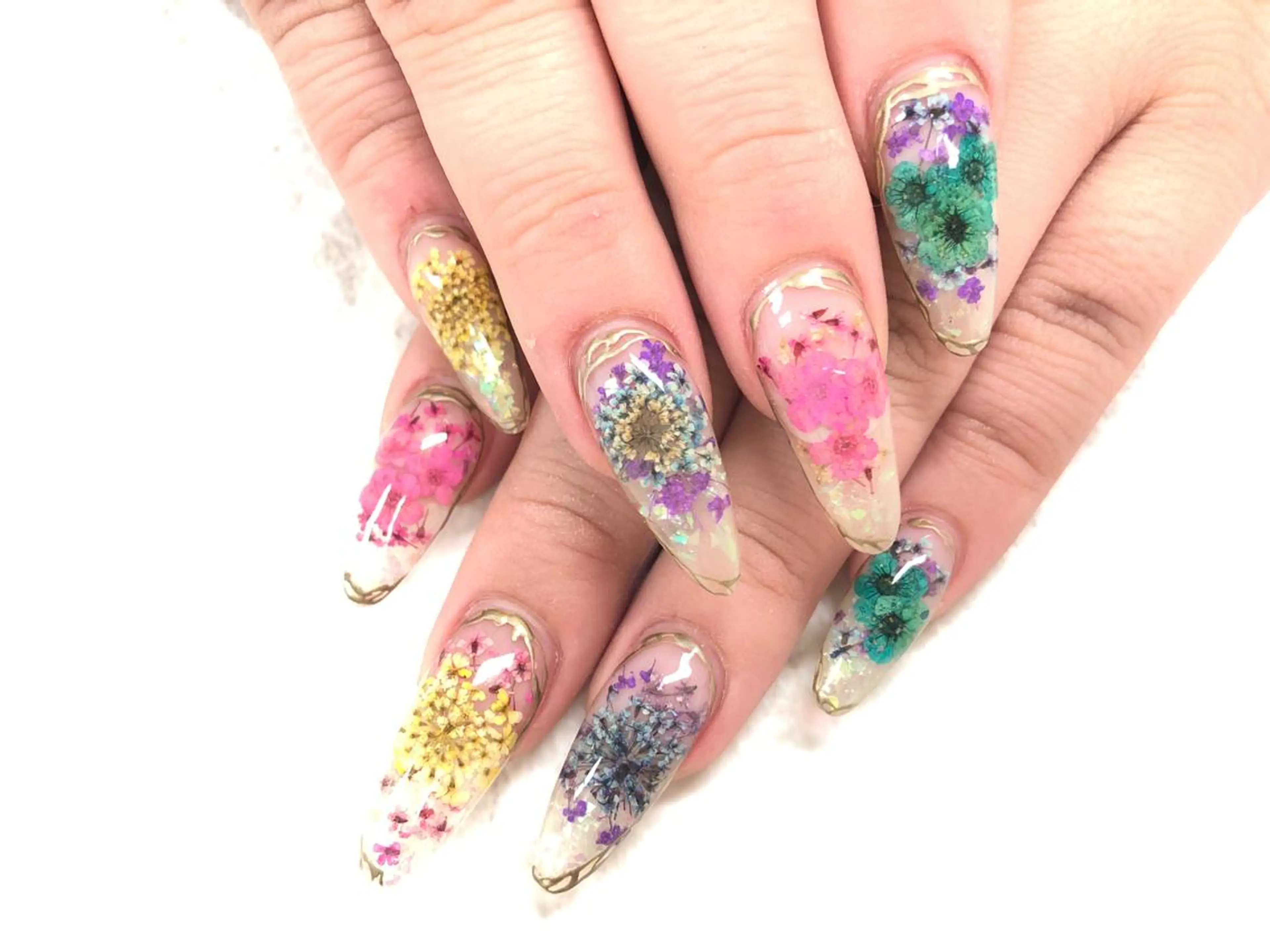 ネイル フラワーネイル スカルプネイル ユリシスネイル 担当近藤のネイルデザイン