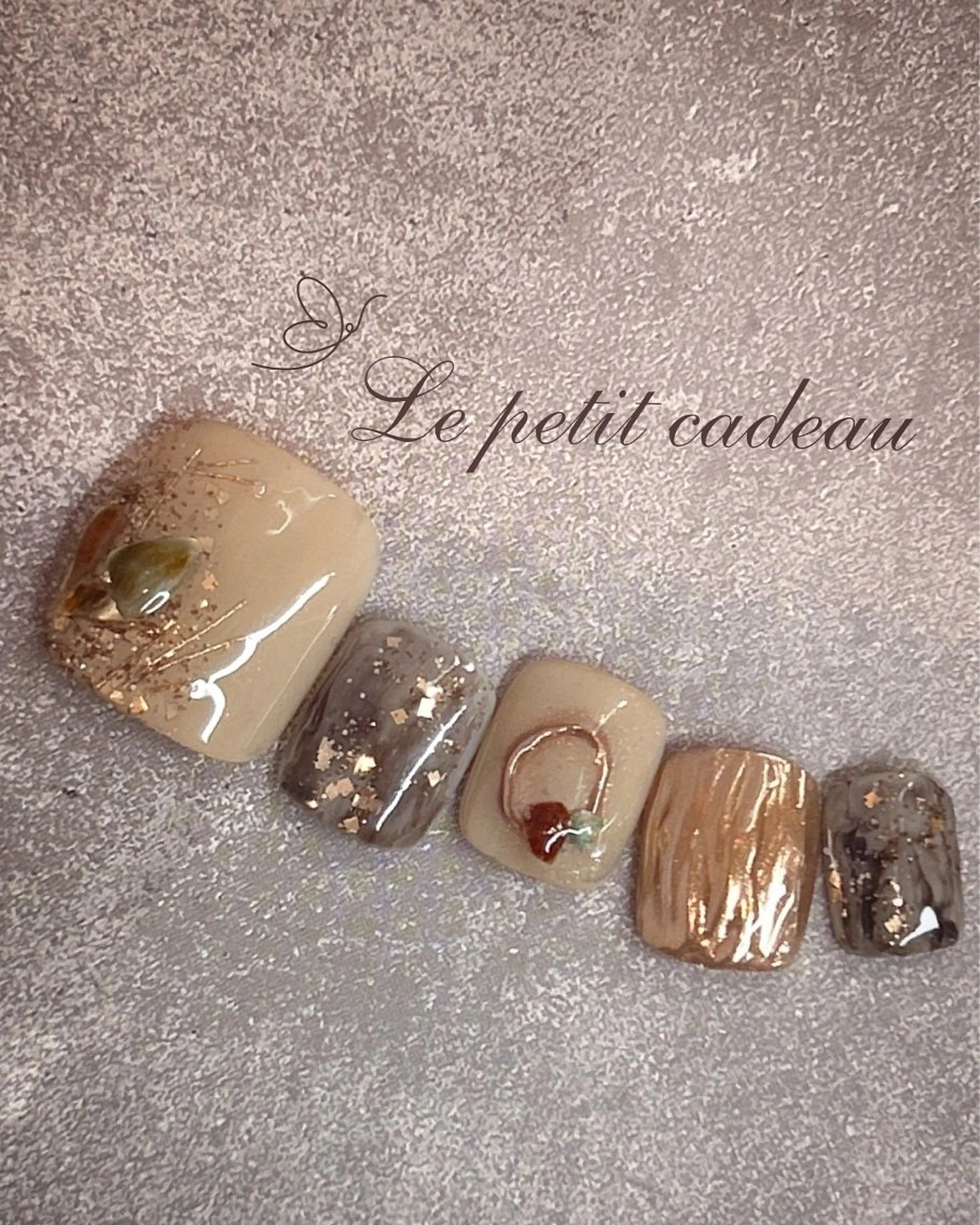 ネイル フットネイル 栗山 カンナのネイルデザイン