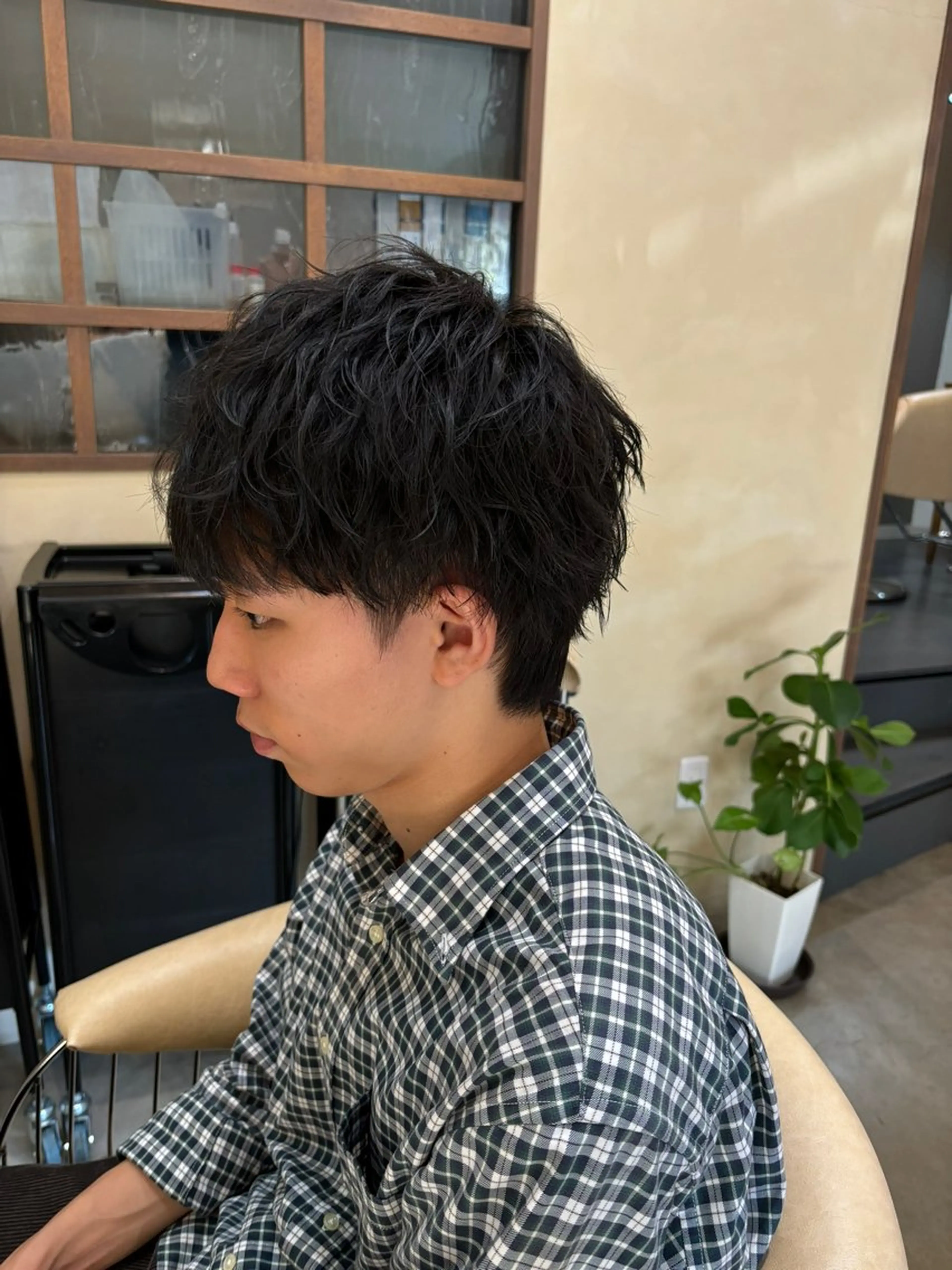 ショート メンズ カット パーマ 鹿児島 TSUBASAのヘアスタイル