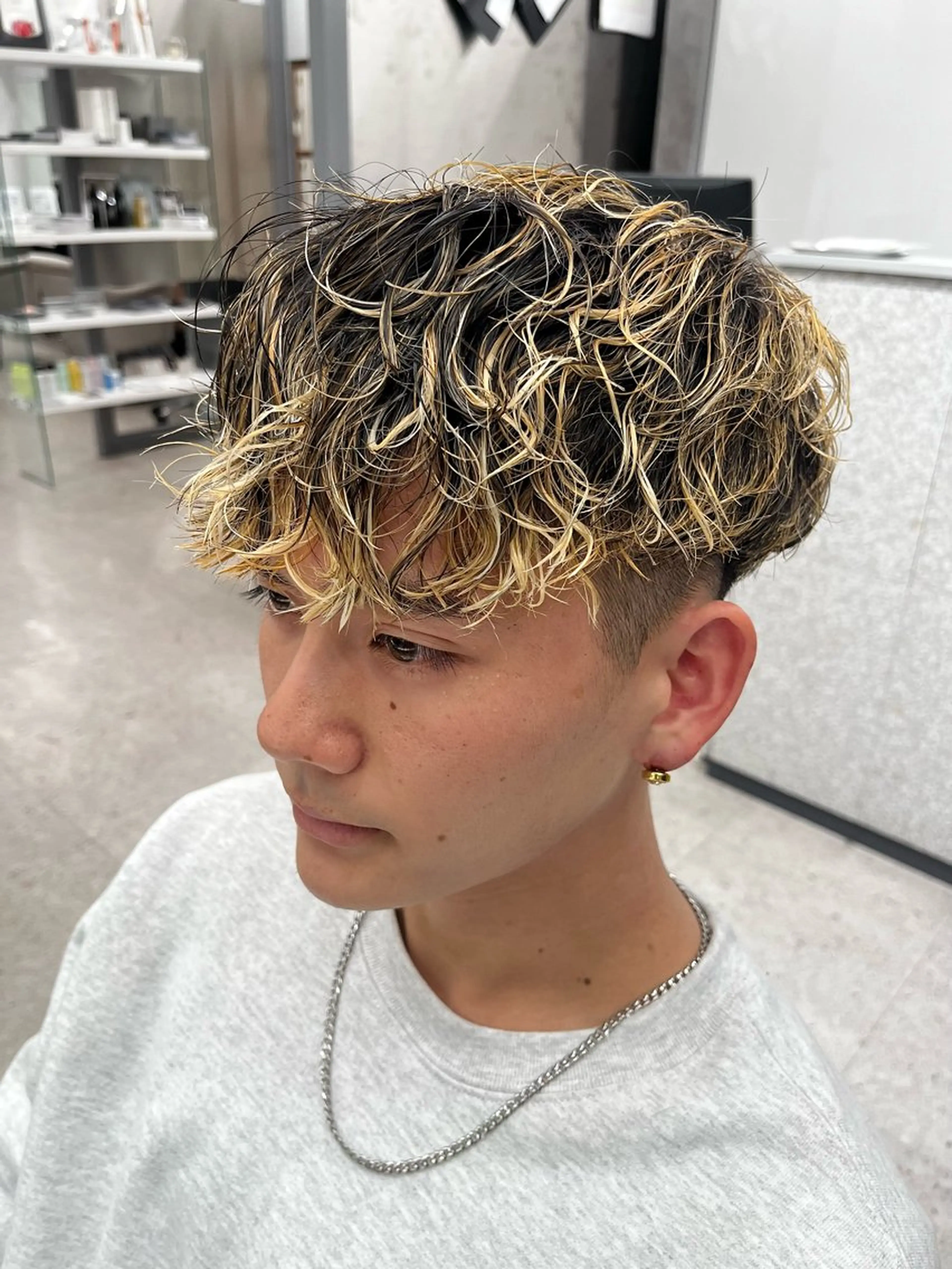 パーマ メンズ カット パーマ 🍐シャドウパーマ メンズ特化/守岡🍐のヘアスタイル