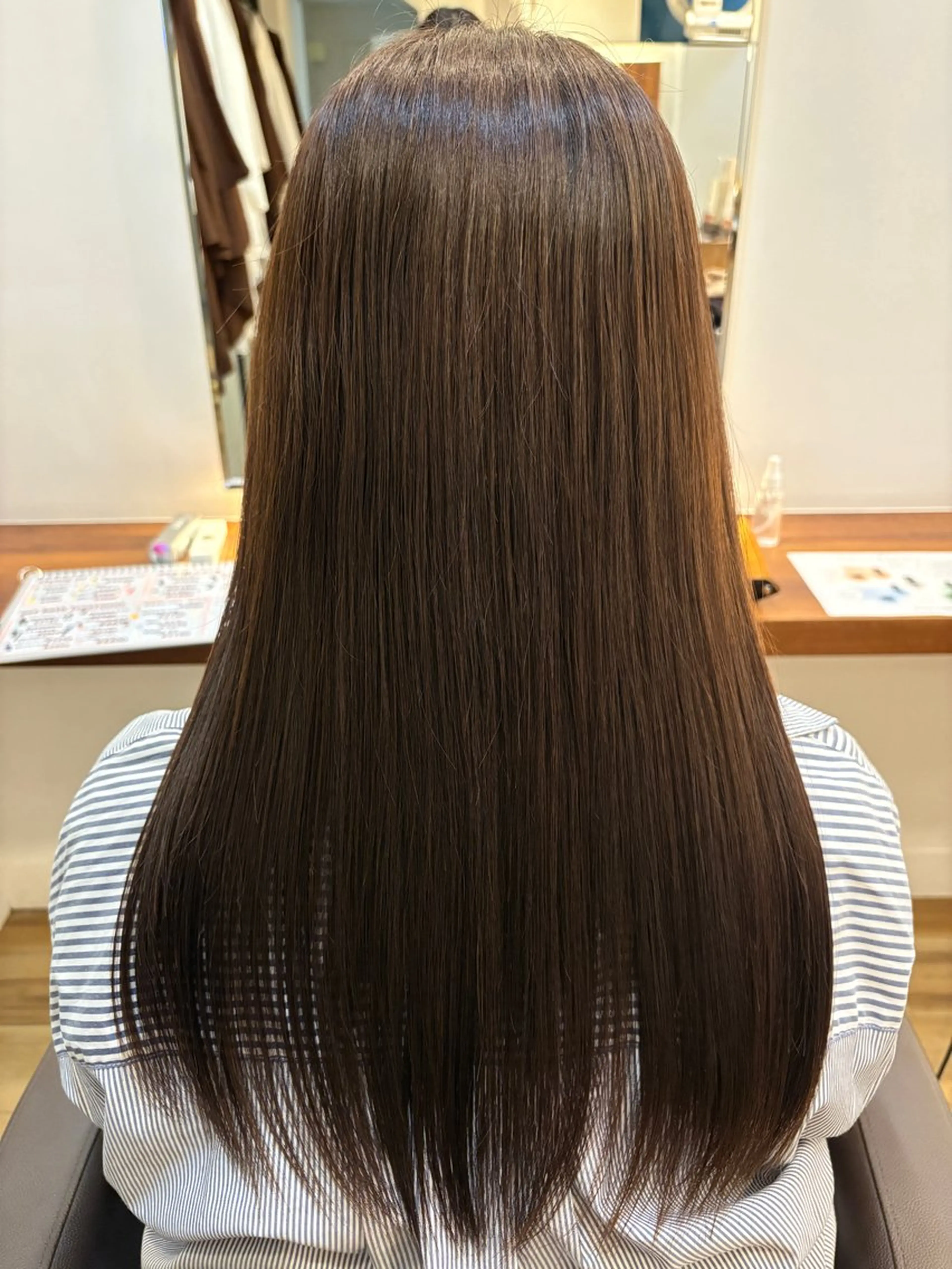 ロング ヘアカラー トリートメント HONOKA 縮毛矯正/艶カラーのヘアスタイル