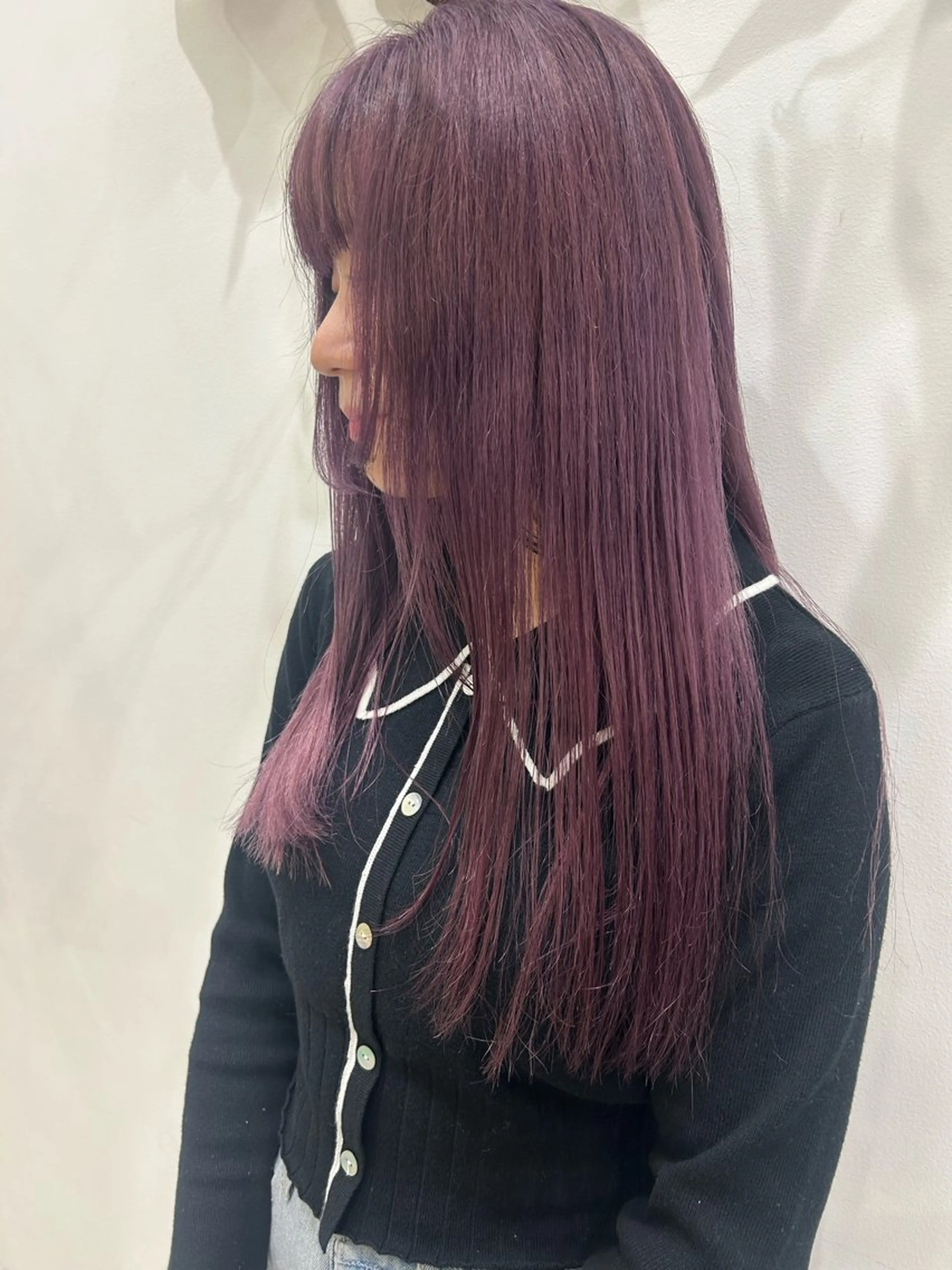 ロング カラー ヘアカラー トリートメント 💛🤍U too e’s 鎌倉🧸のヘアスタイル