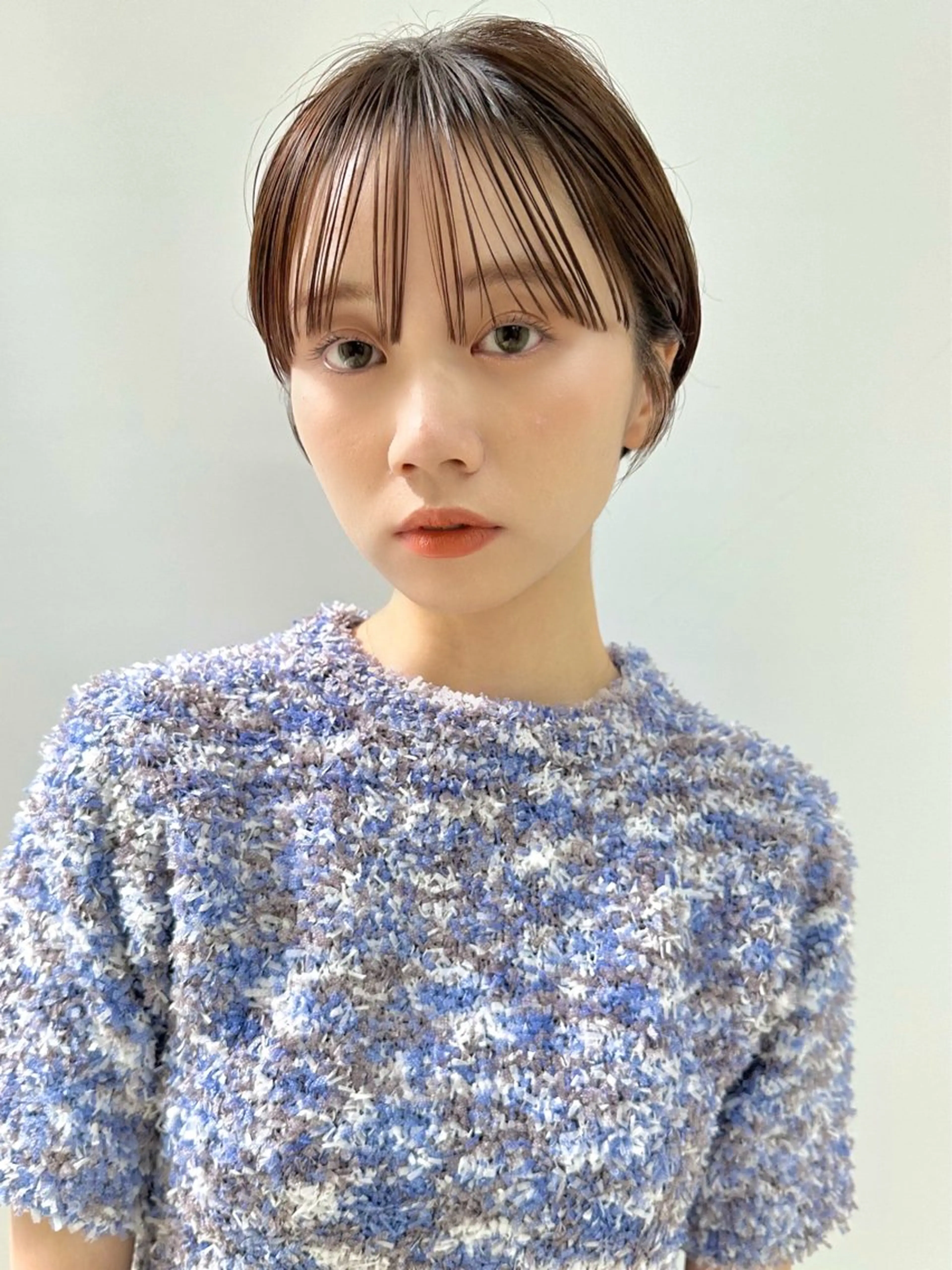 ミディアム カラー 似合わせカット mee.urawa所属・似合わせショート×透 明感/やじまたかしのヘアスタイル