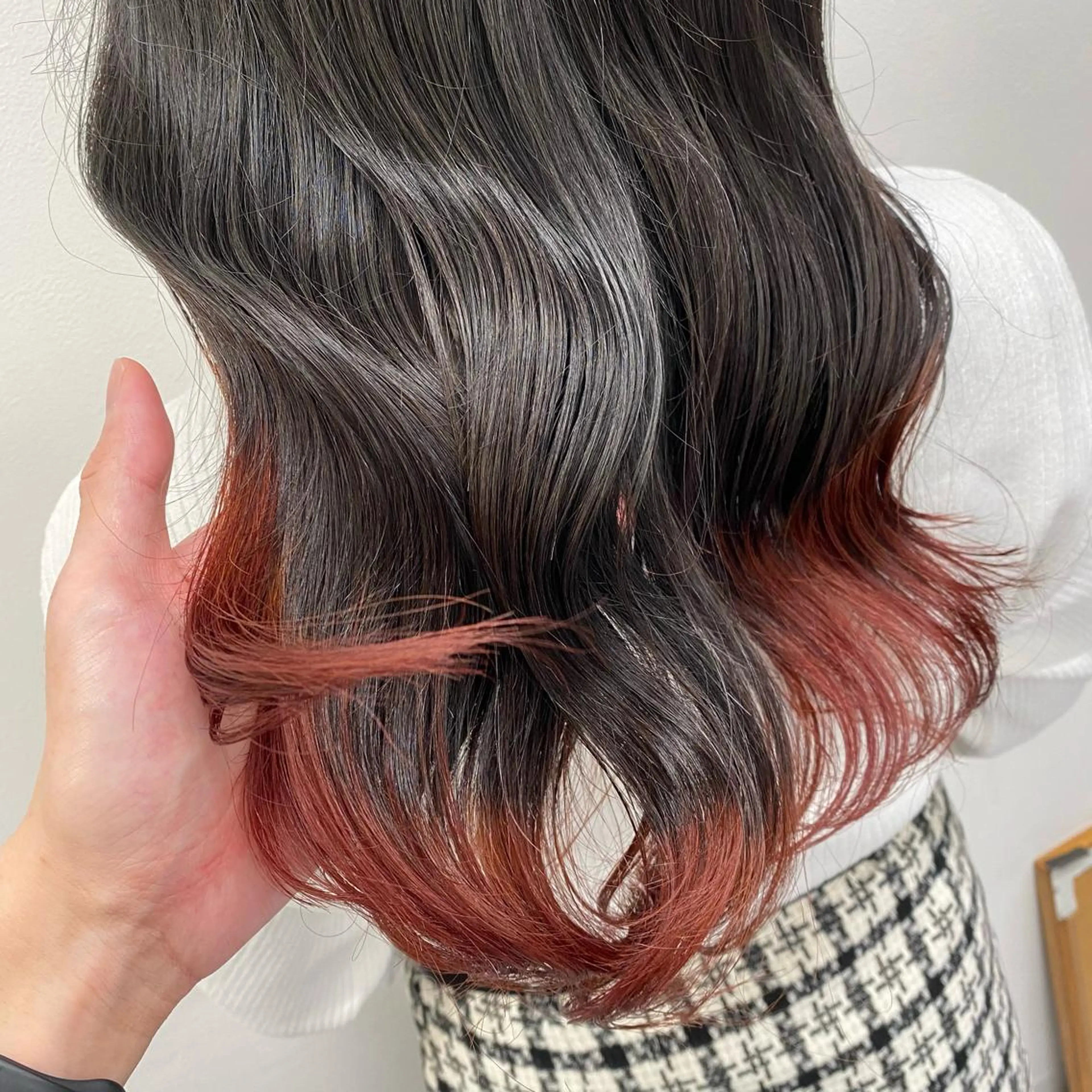 セミロング カラー レイヤー/韓国❣️ 髪質改善/亘紘輝のヘアスタイル