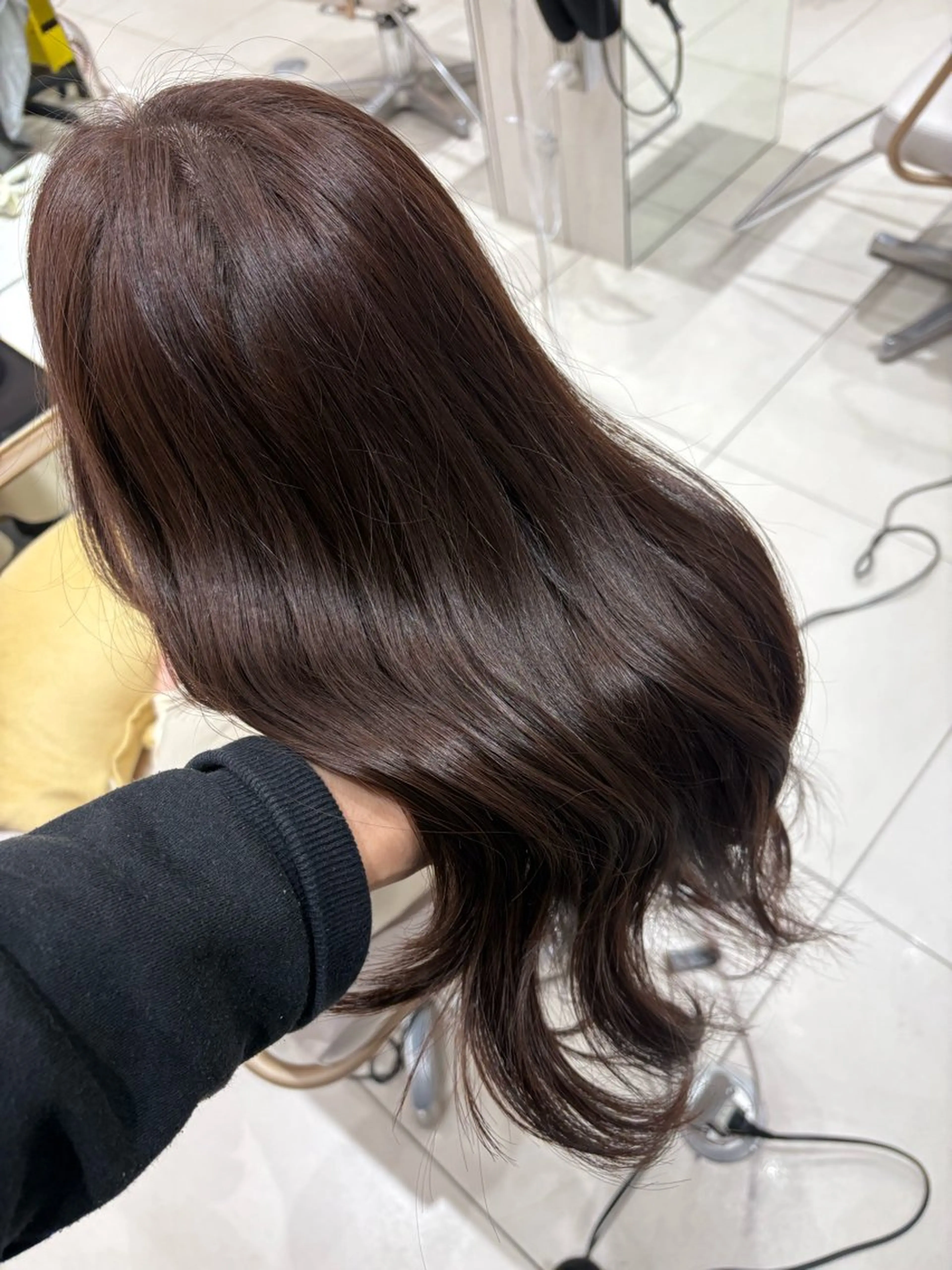 セミロング カラー ヘアカラー 透明感カラー🌈 sena✨のヘアスタイル