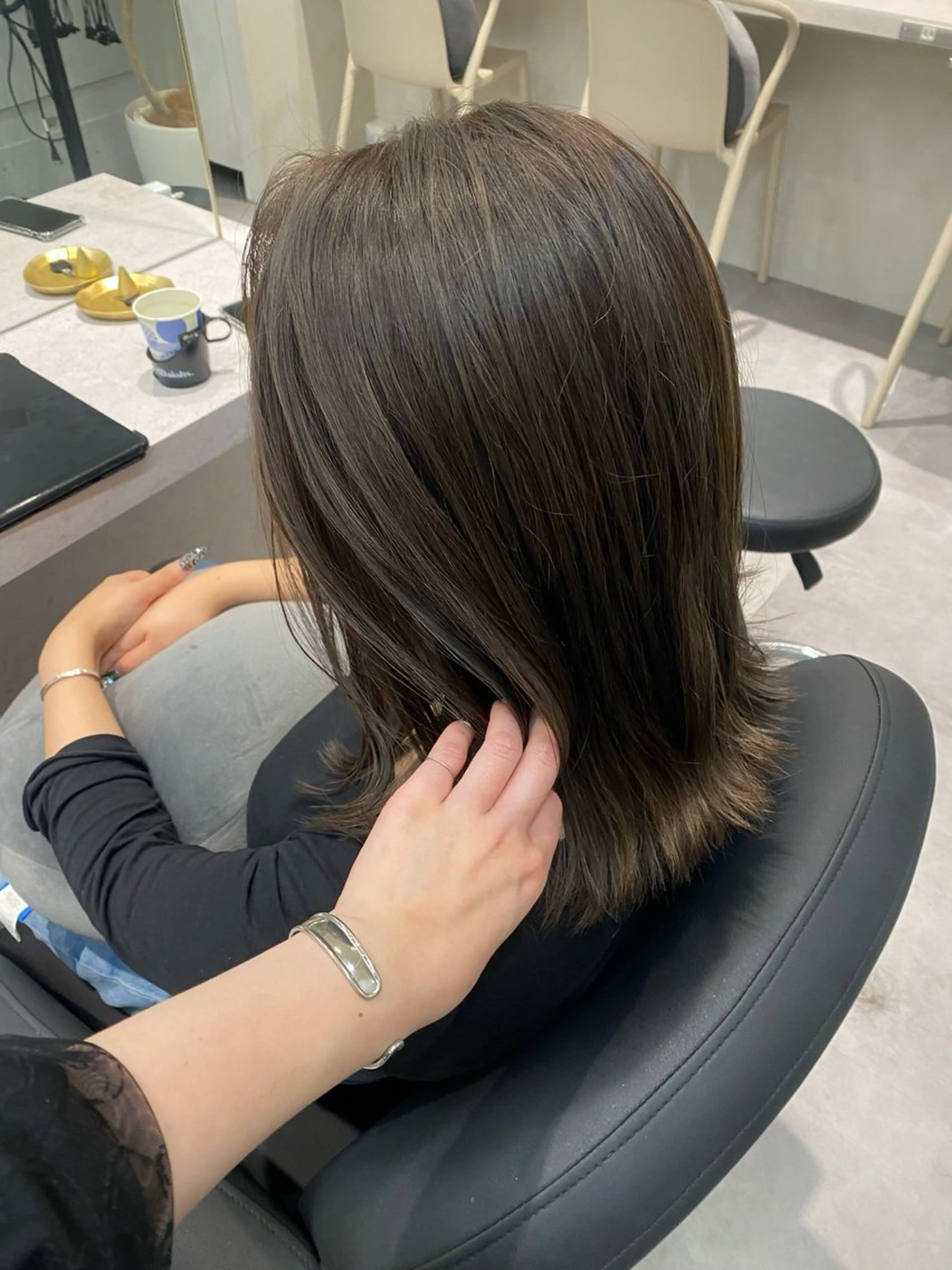 ミディアム カラー カット ヘアカラー 髪質改善/艶カラー /梅田/菅野🌟のヘアスタイル