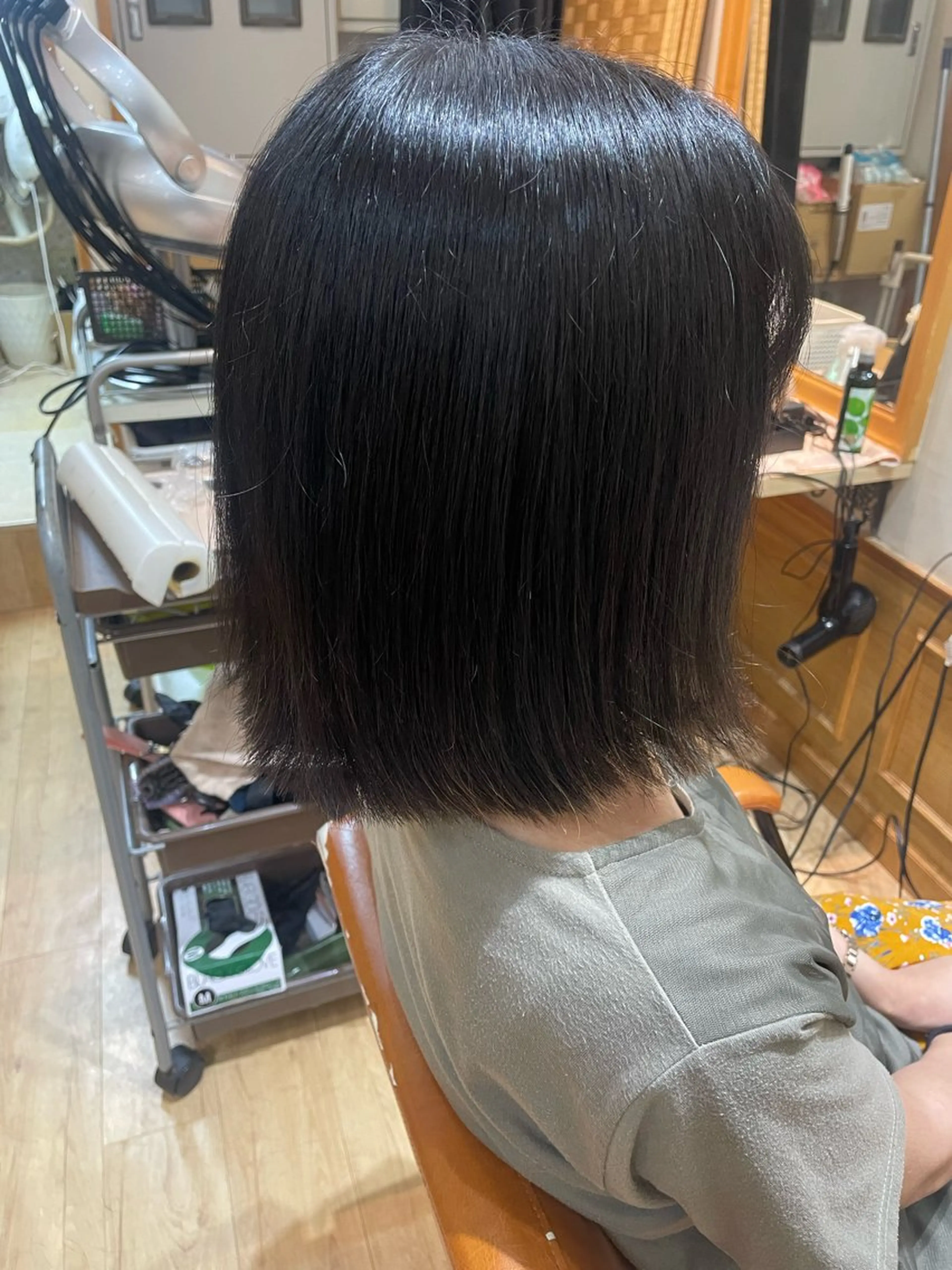 ショート ワンレンボブ ボブ Agu hair ferdi 千歳烏山店所属・⚡️カネコ マサフミ⚡️のヘアスタイル