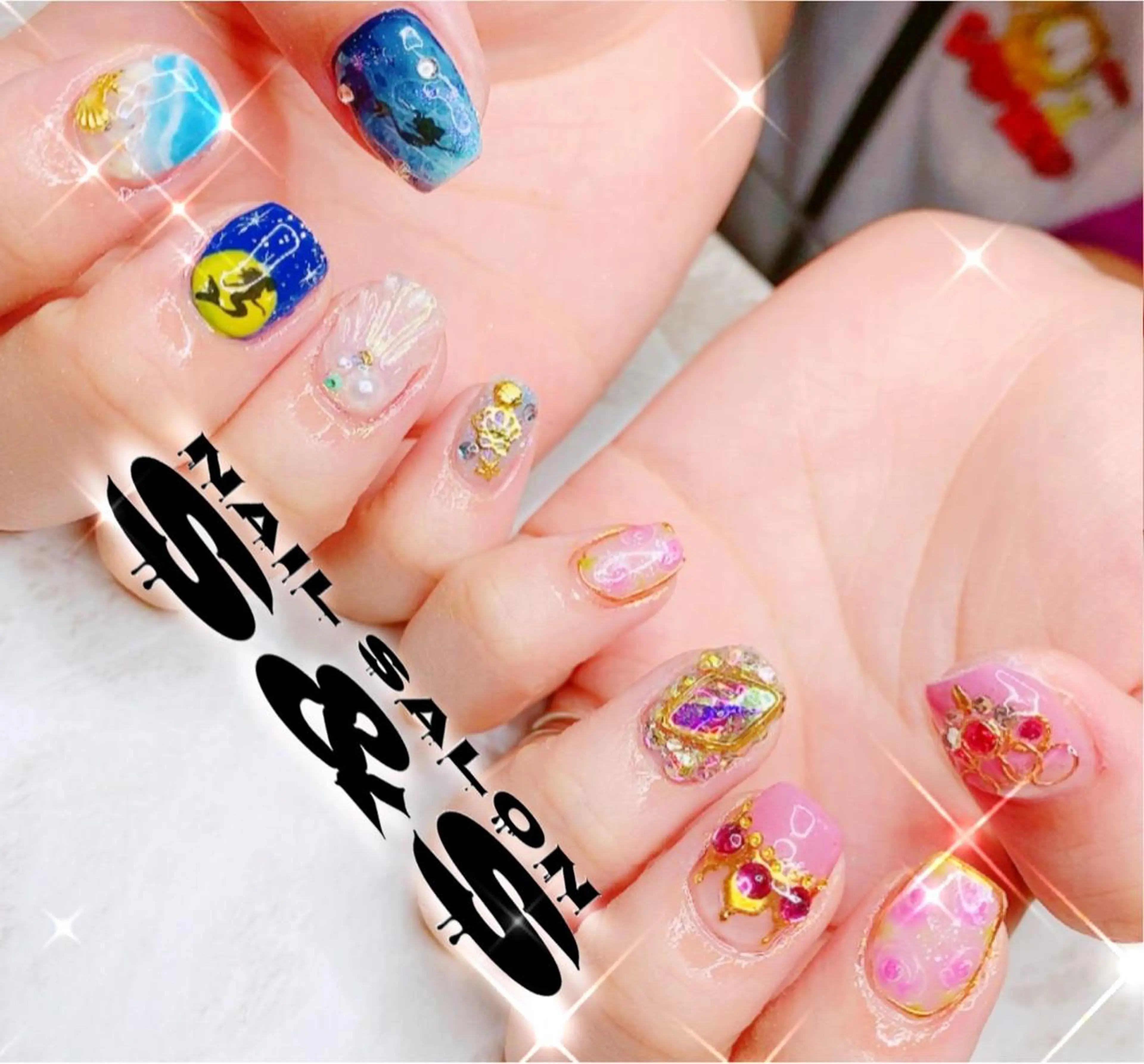 ネイル オーロラネイル 長さ出し メンズネイル 持ち込み スカルプネイル S&S 村田小百合のネイルデザイン