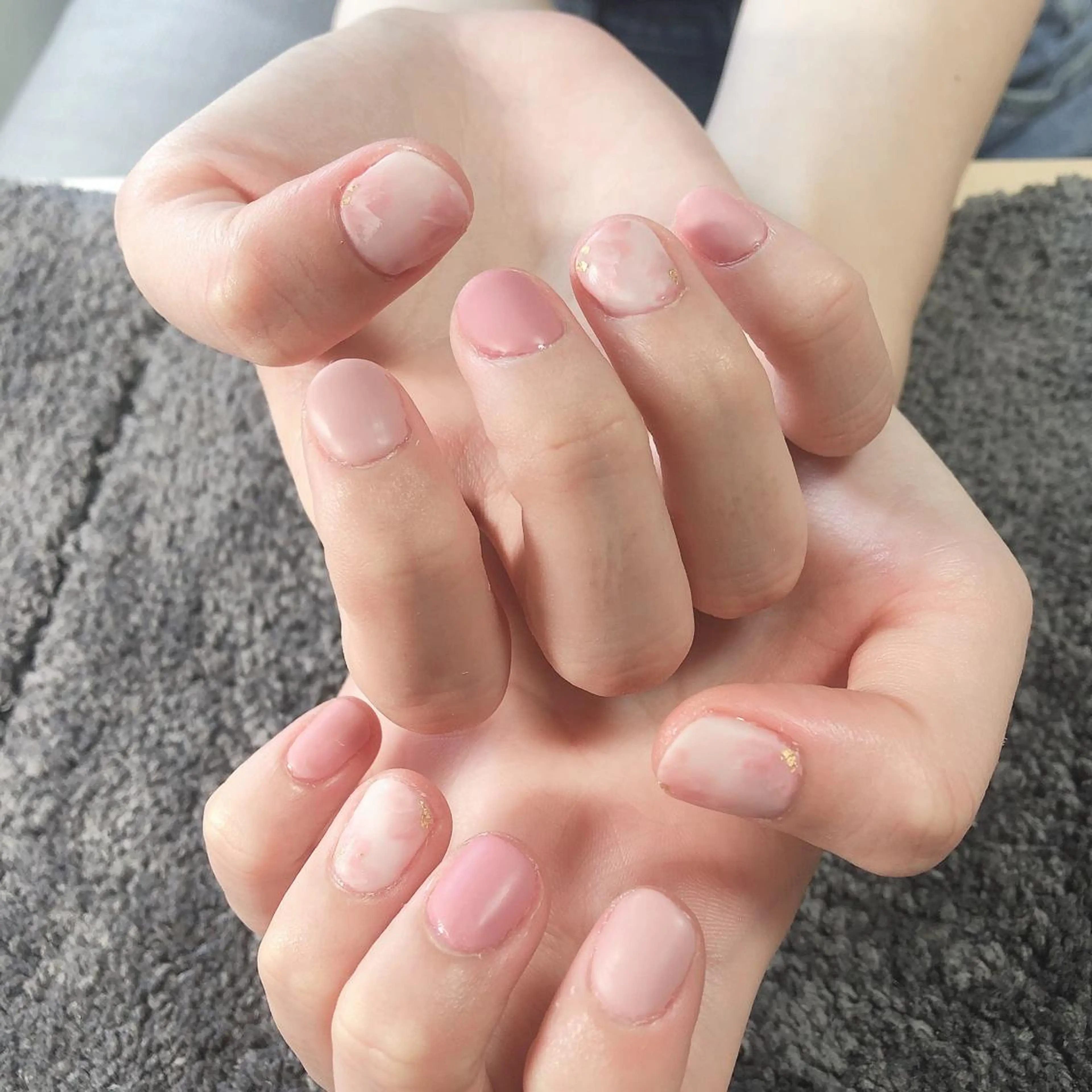 ネイル マットネイル ピンク 結城 怜菜のネイルデザイン