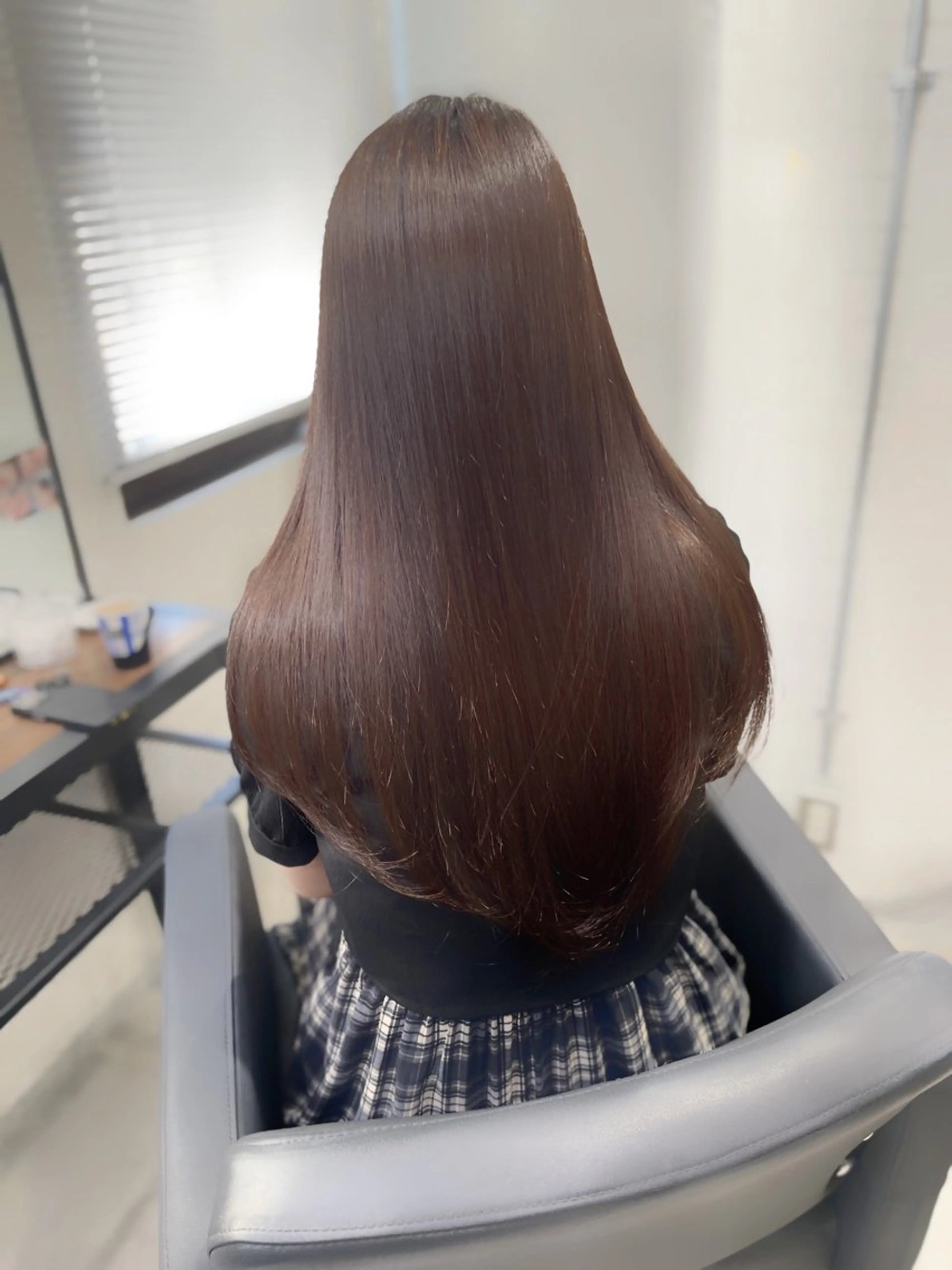 ロング カット 縮毛矯正 トリートメント 杉野❄️艶髪❄️ Zina博多店長のヘアスタイル