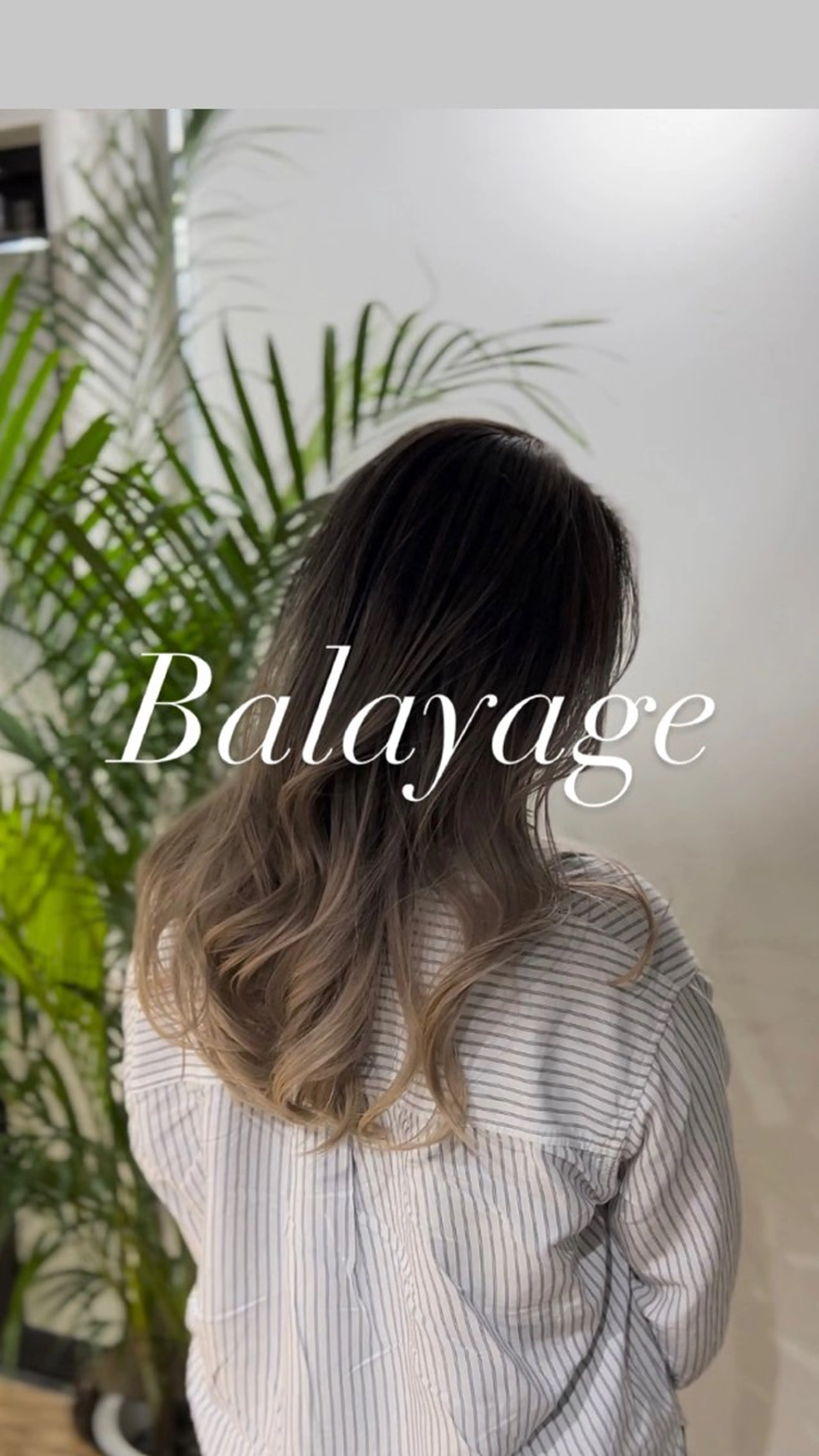 ロング カラー バレイヤージュ デザインカラー 外国人風カラー レイヤーカット カット ヘアカラー hair studio Zen所属・Kensho 京都駅 ケアブリーチのヘアスタイル