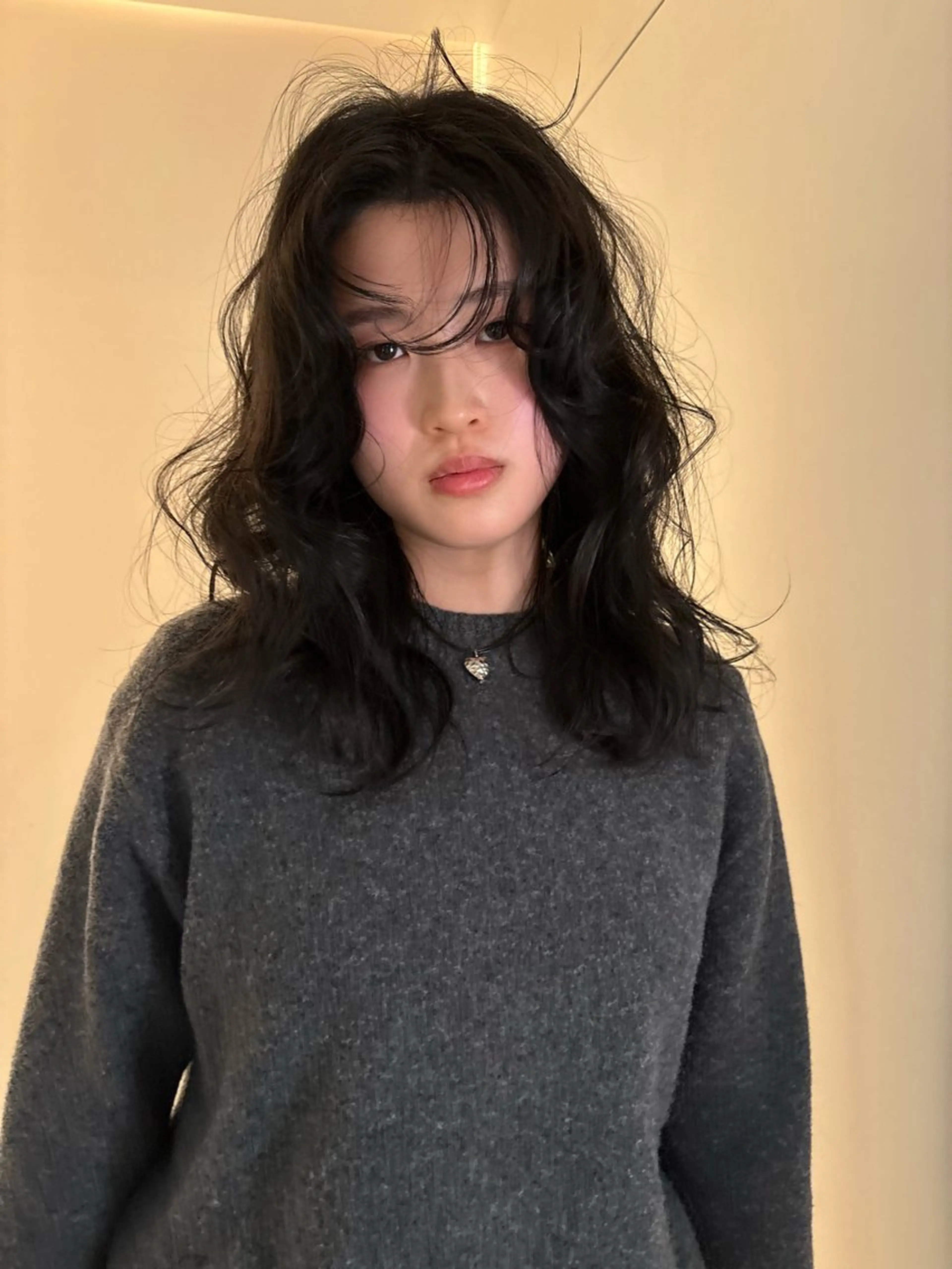 セミロング ヘアカラー 🐏Yuna＊透明感 カラー🤍✨のヘアスタイル