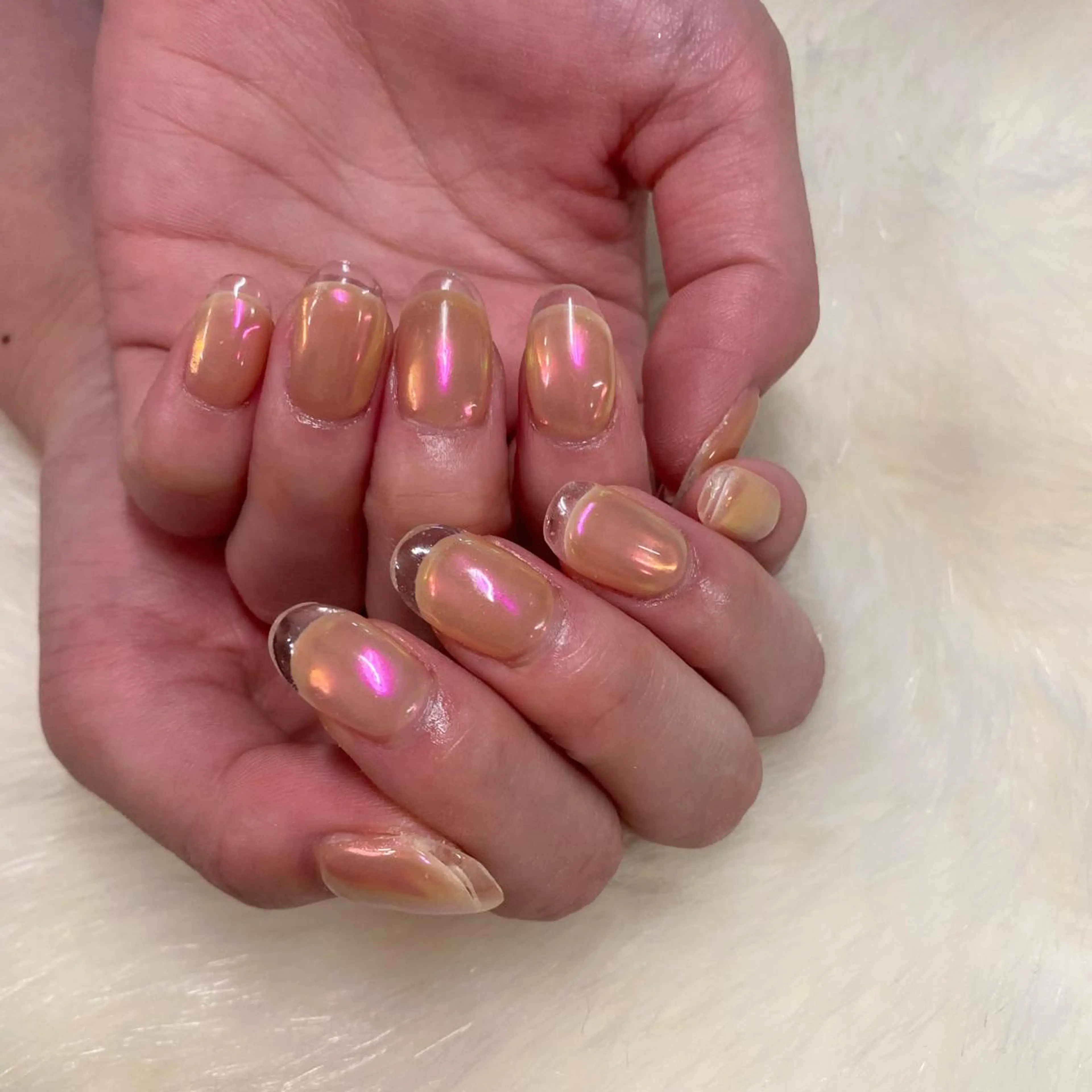 ネイル ハンドネイル Amber21.所属・Nagahama Akariのネイルデザイン