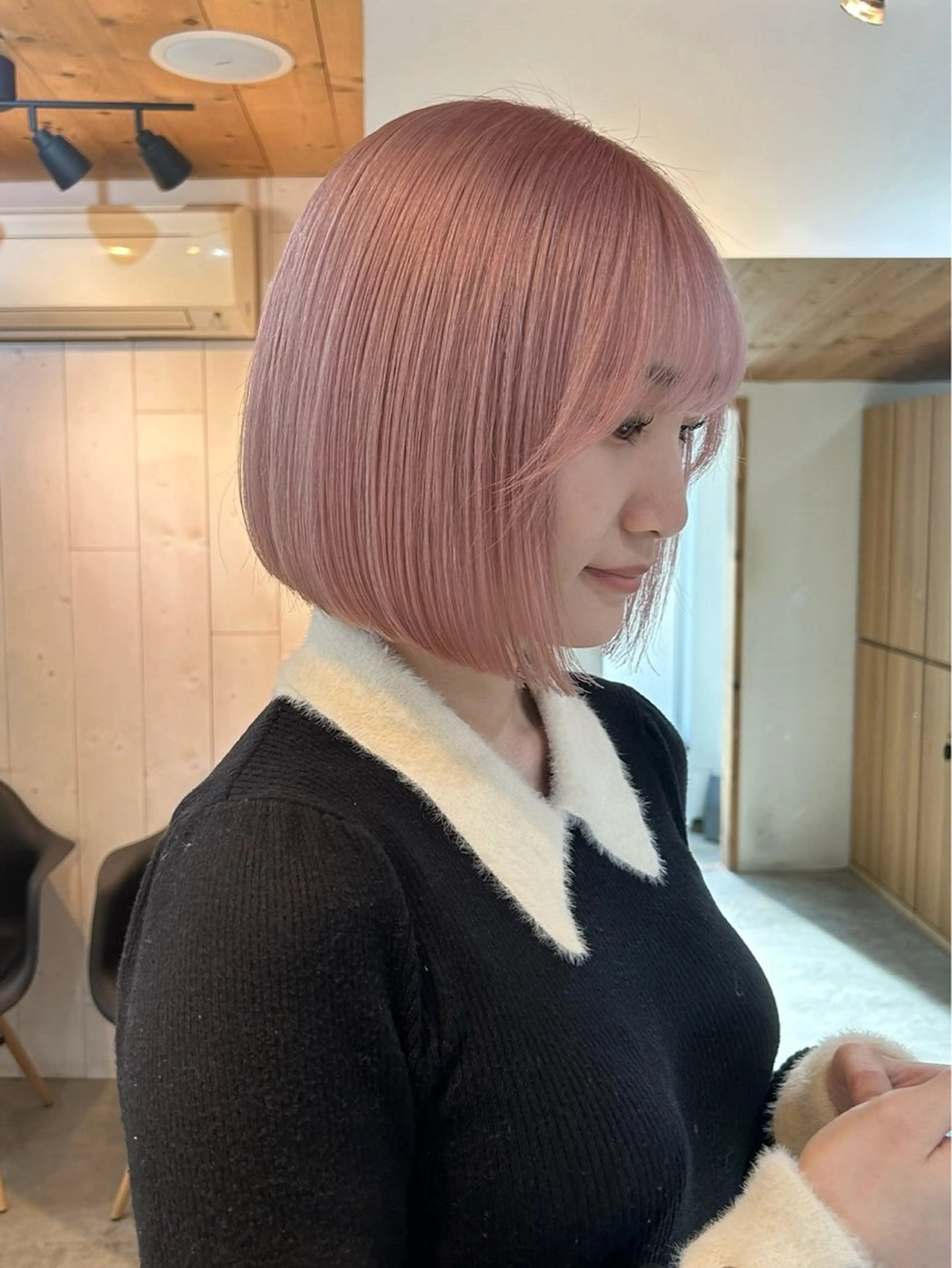 ショート カラー ヘアカラー トリートメント 韓国/ハイトーン/ ボブ🎀MIKU🎀のヘアスタイル