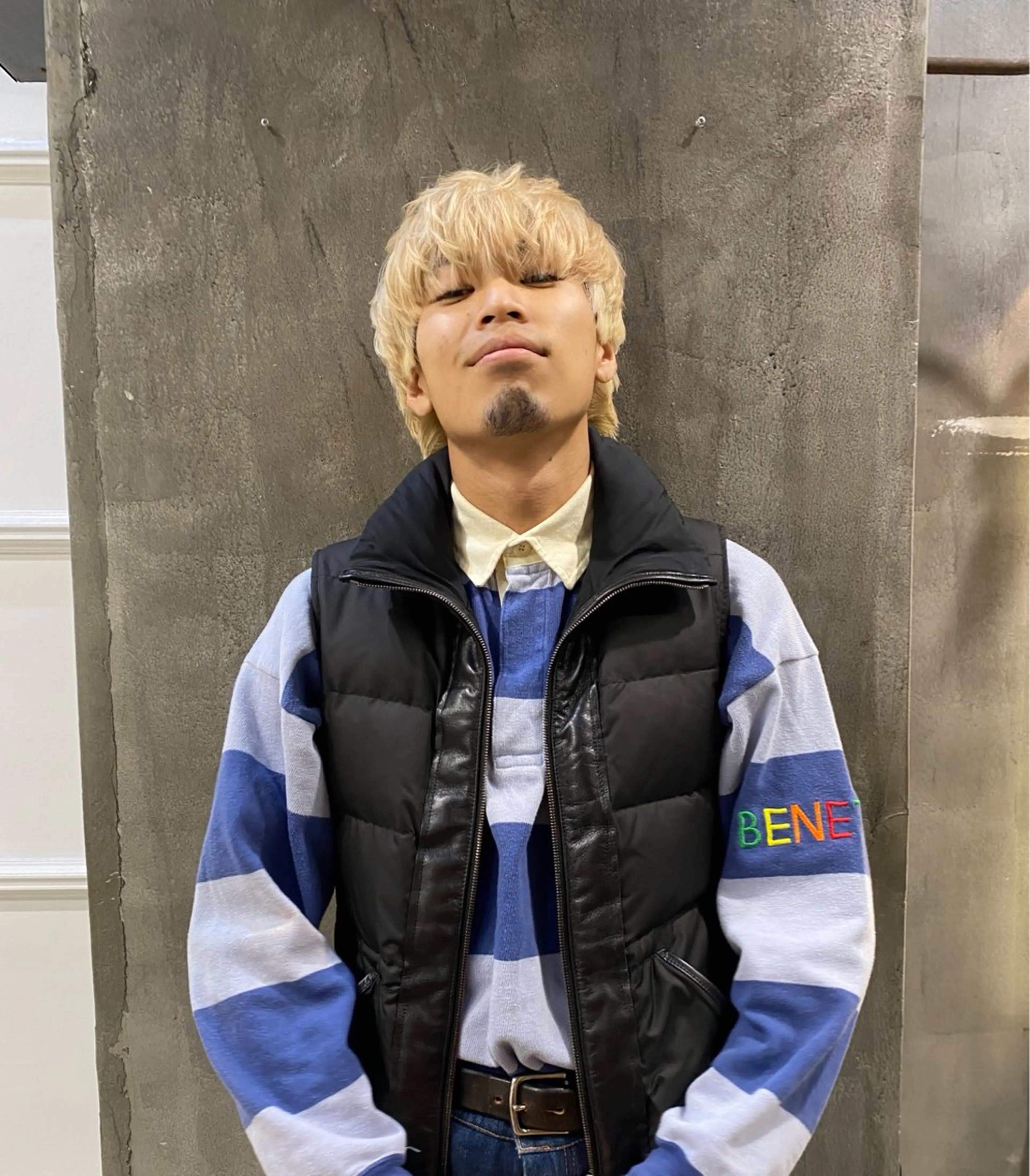 カラー メンズ メンズブリーチ ブリーチ ブロンド ホワイトブロンド NYLON.所属・ブリーチ/縮毛矯正 ❤️‍🔥シンノスケのヘアスタイル