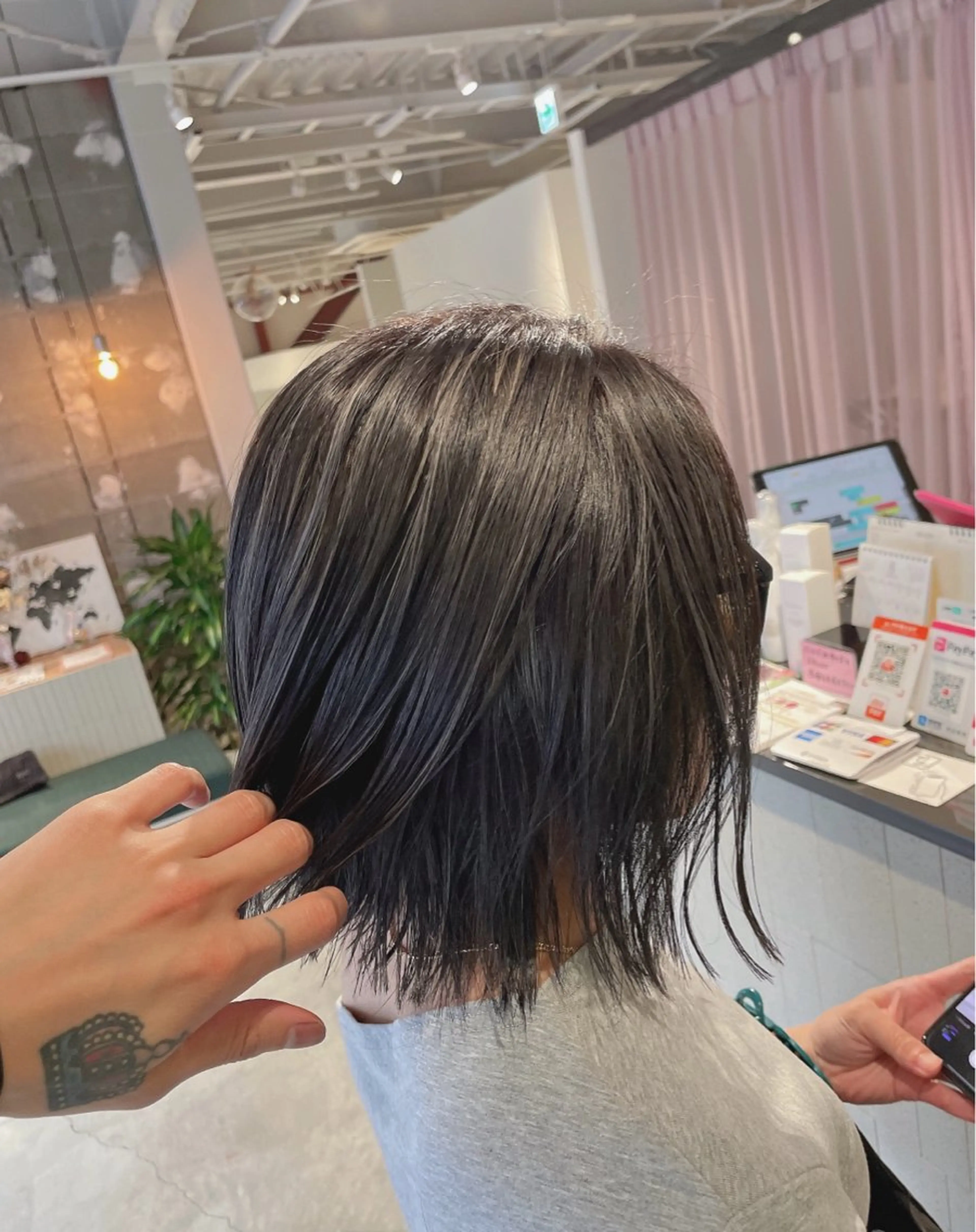 ミディアム カラー カット ヘアカラー トリートメント 💎韓国カラー Giness坂下巧のヘアスタイル