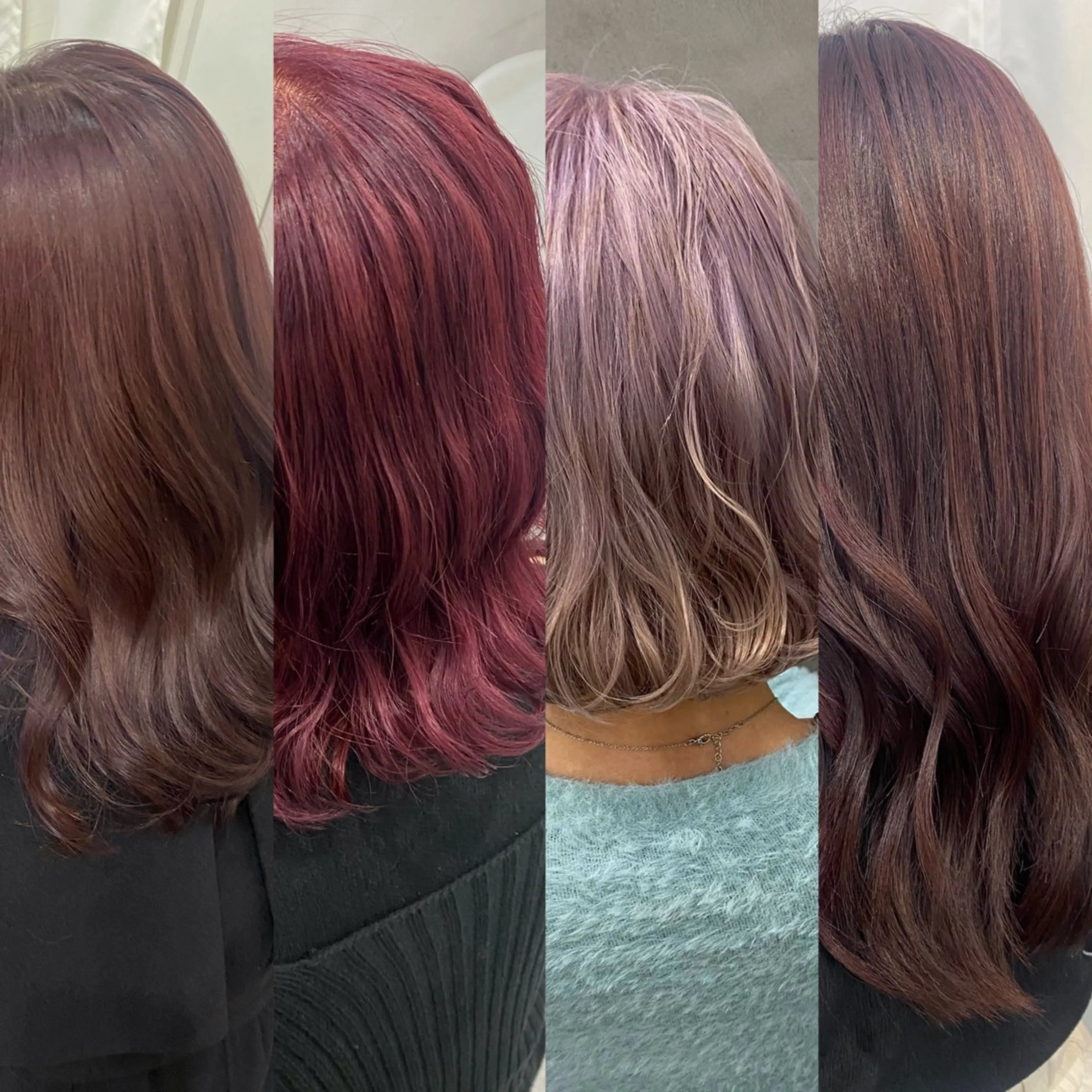 ミディアム カラー ヘアアレンジ 艶 ケアブリーチ 🎀🩵RISAのヘアスタイル