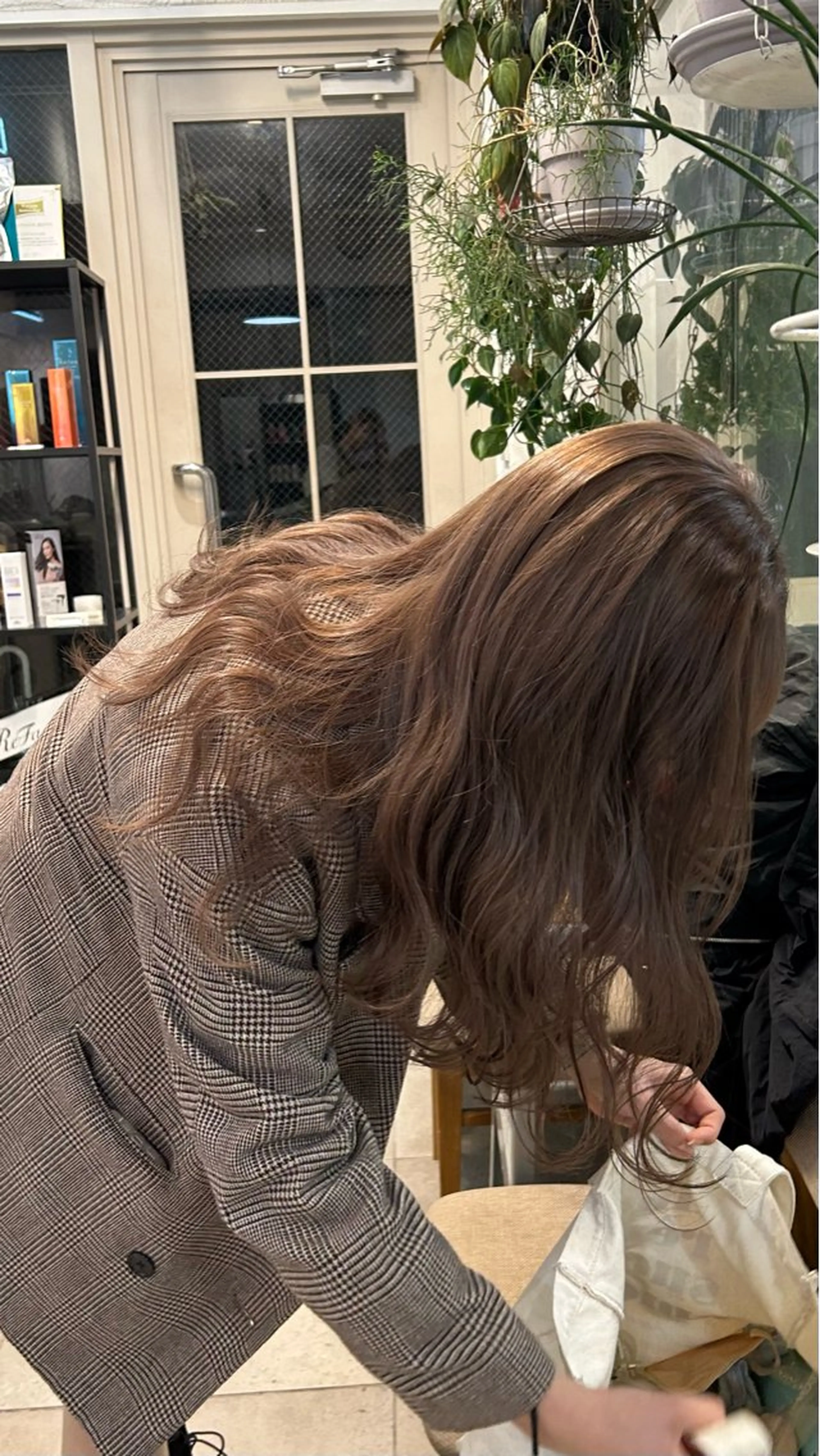 セミロング カラー ヘアカラー トリートメント じゅわっと暖色カラー 🍊Moemiのヘアスタイル