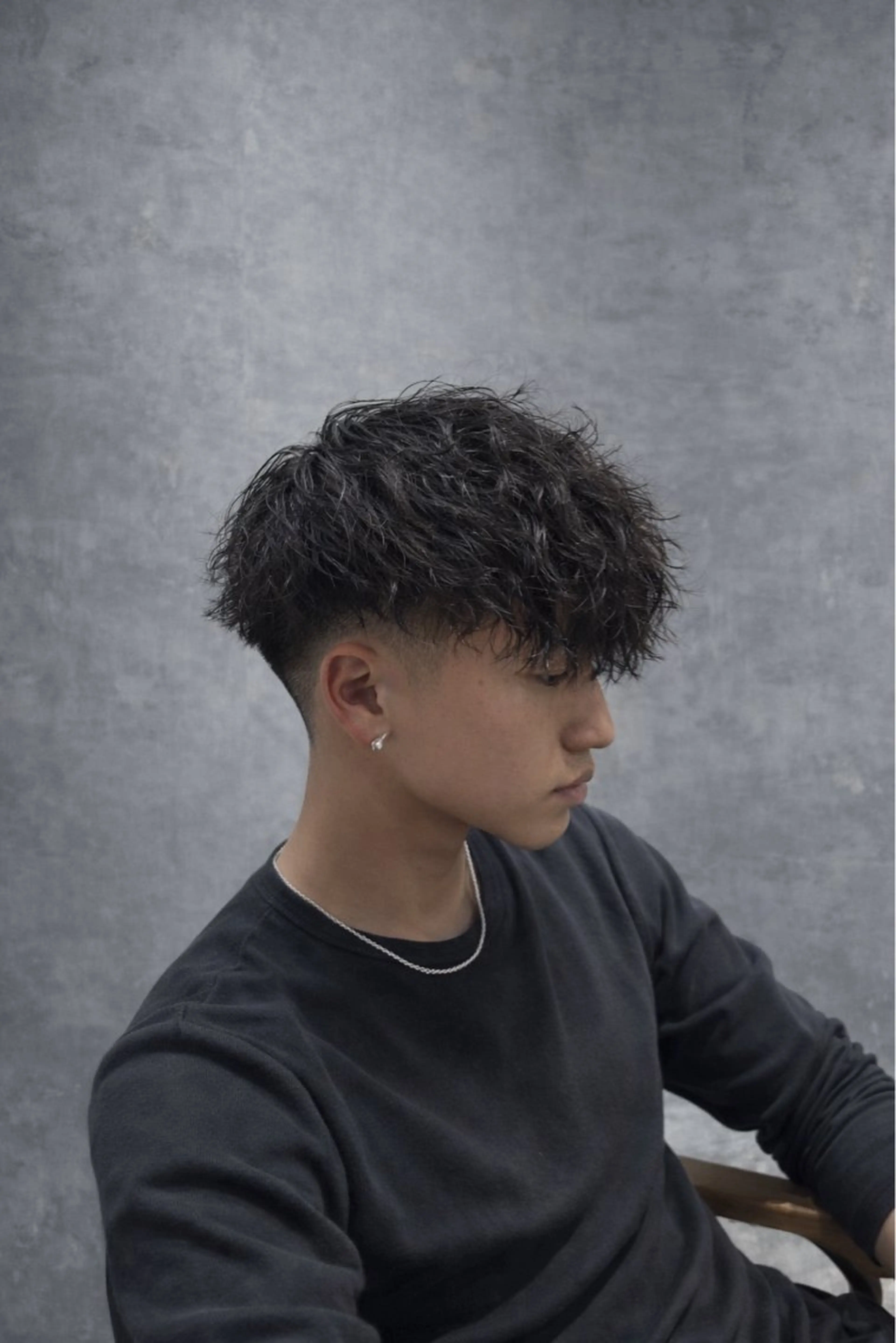 パーマ メンズ カット パーマ 三浦 翔太のヘアスタイル