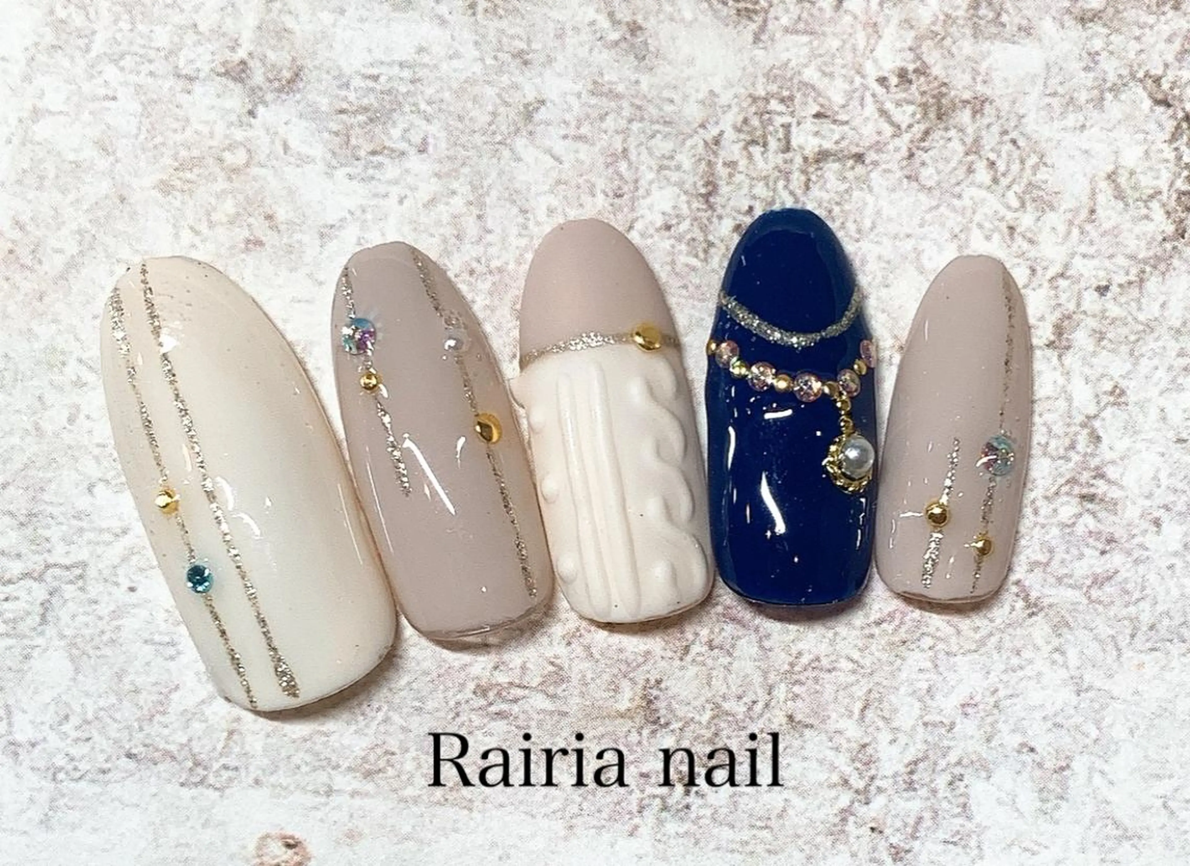 ネイル アートネイル ジェルネイル パラジェル 冬ネイル Rairia nail本八幡店のネイルデザイン