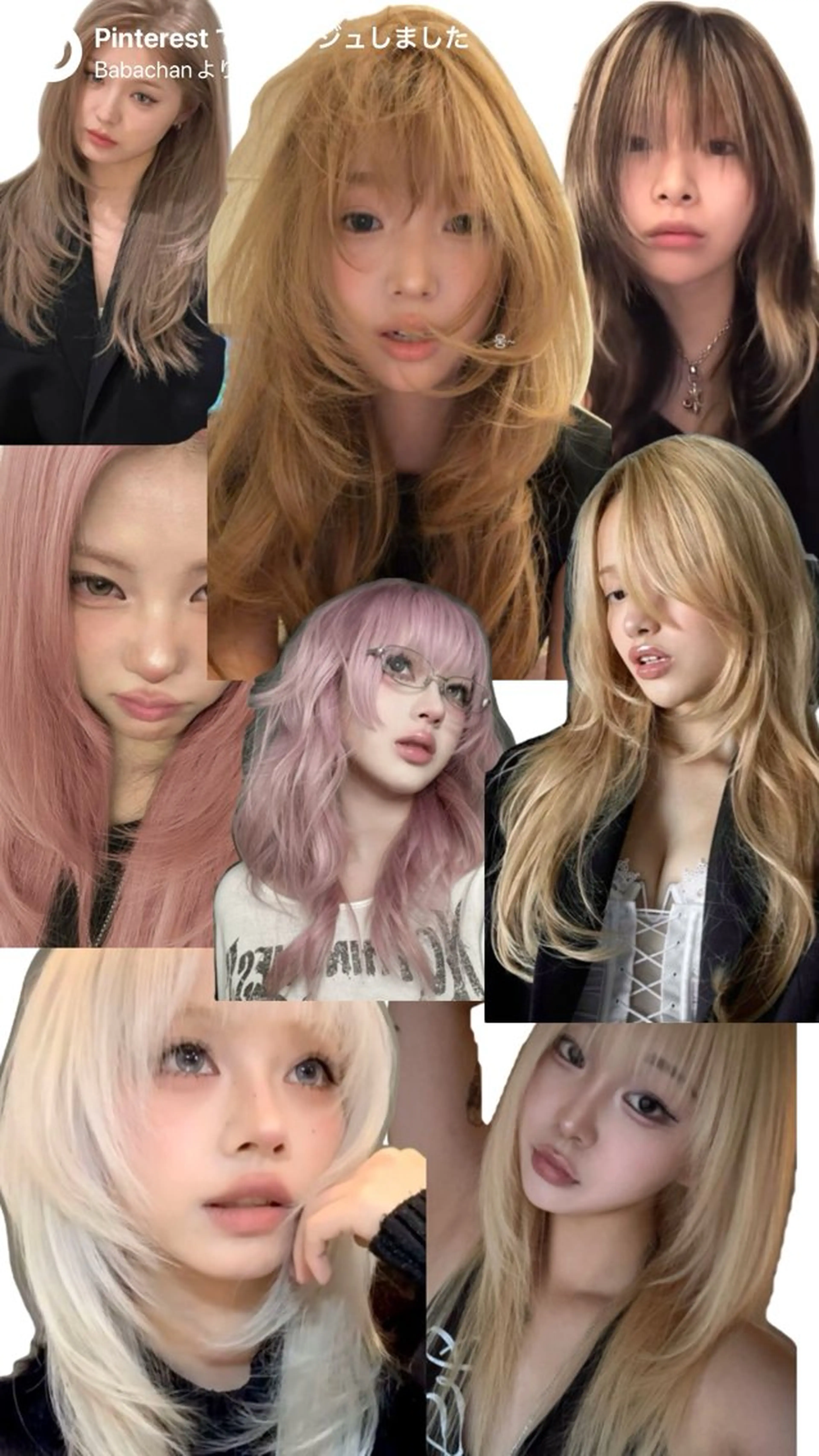 ロング カラー カット ヘアカラー だいち/ブリーチ/ レイヤーカットのヘアスタイル