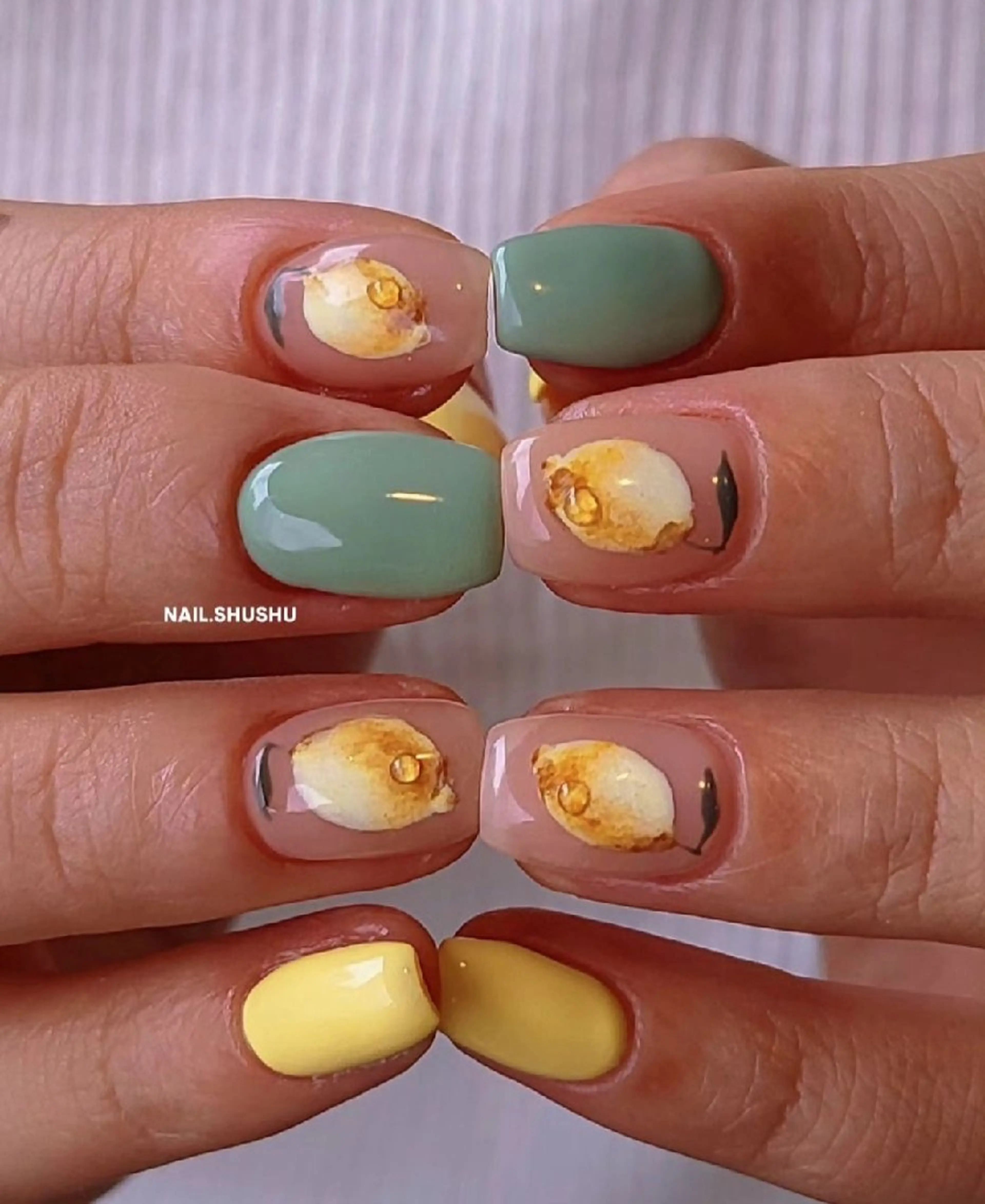 ネイル ハンドネイル 3dパーツ/流行り 👧shushu❤️のネイルデザイン