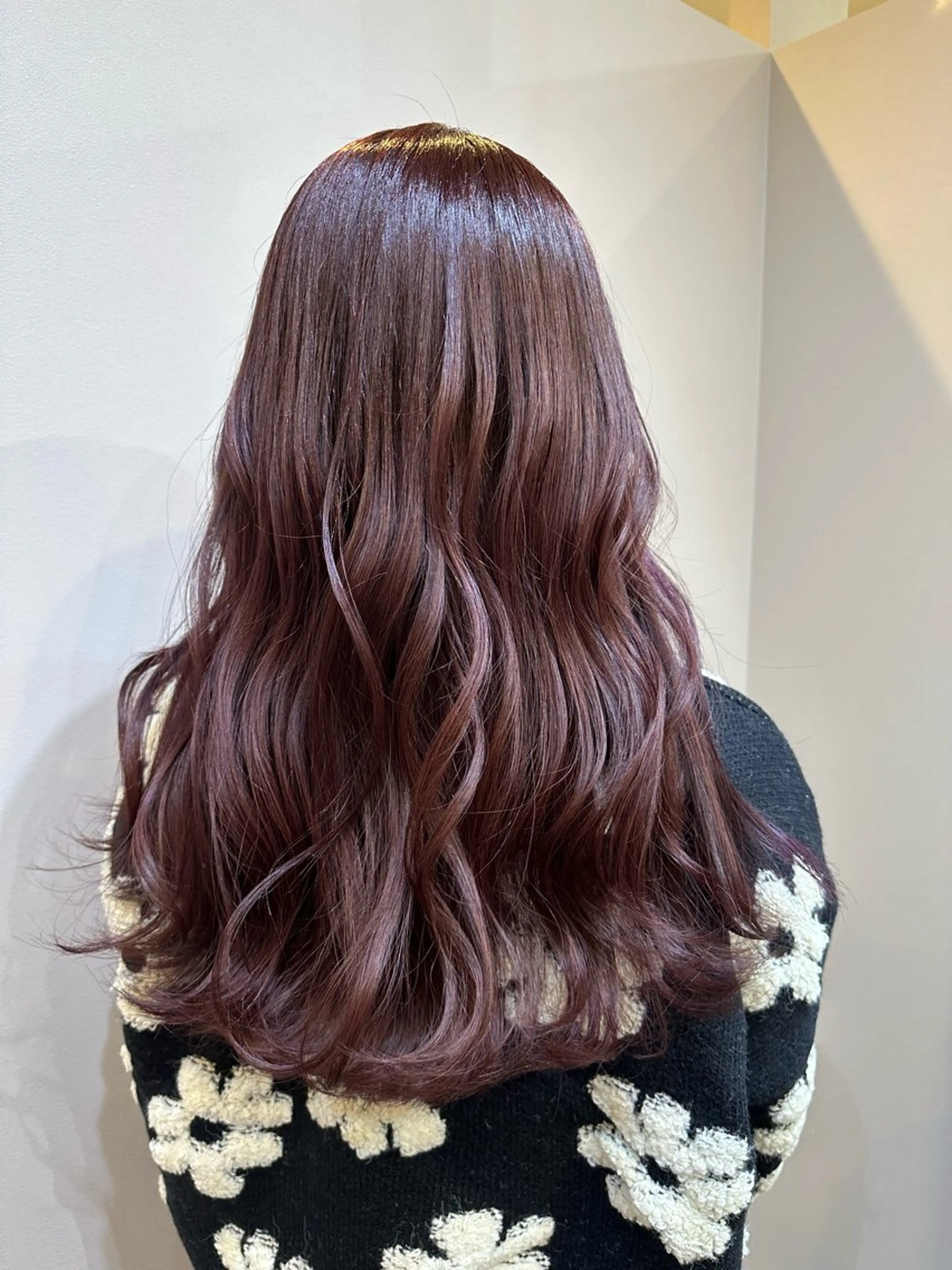 ロング カラー ピンクカラー ヘアカラー momo 札幌美容師のヘアスタイル