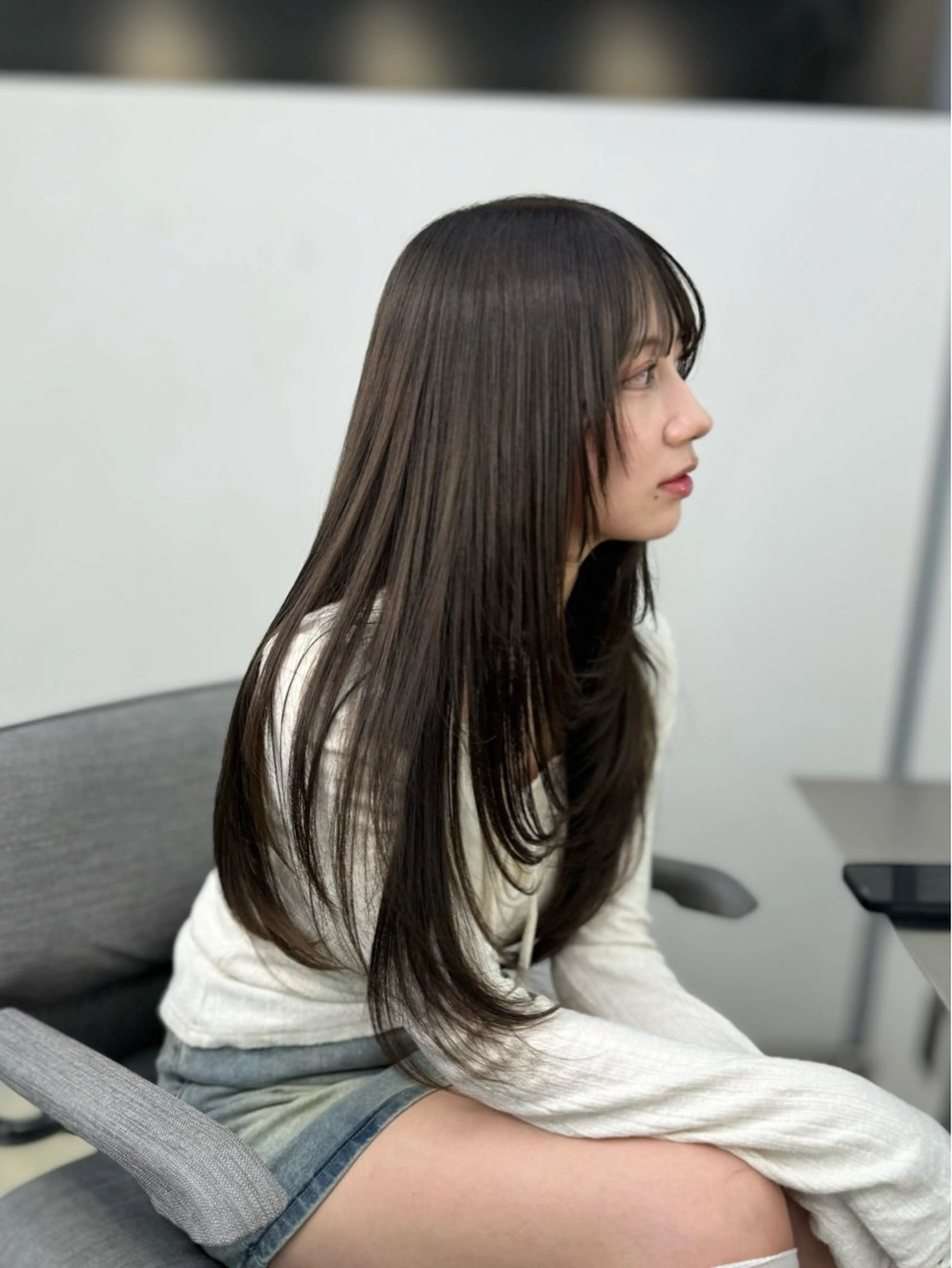 ロング カット 縮毛矯正 トリートメント 🦋韓国系指名No1 店長/圓山 祐也🦋のヘアスタイル