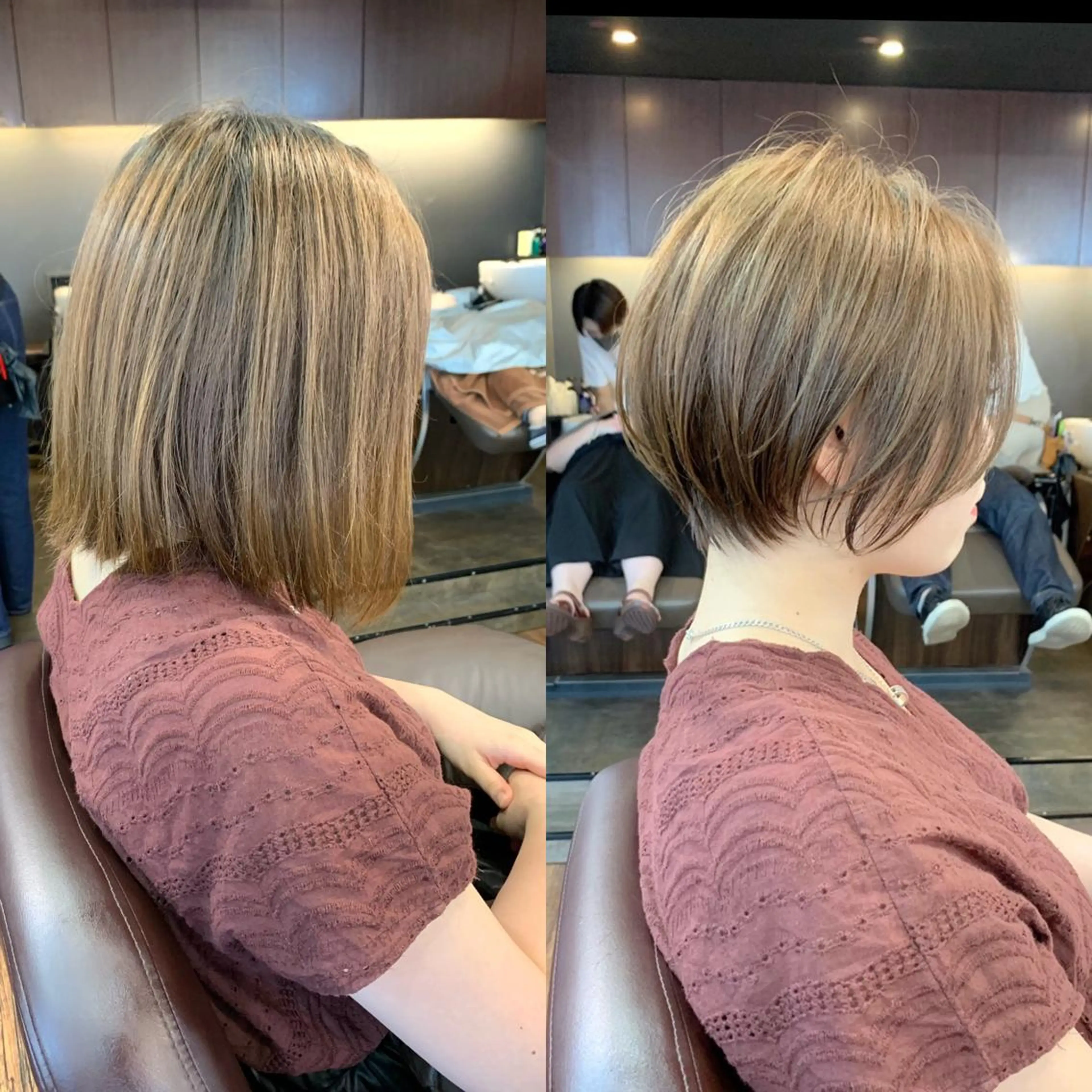 ショート 縮毛矯正/ショート/ レイヤー/畑中正敏のヘアスタイル