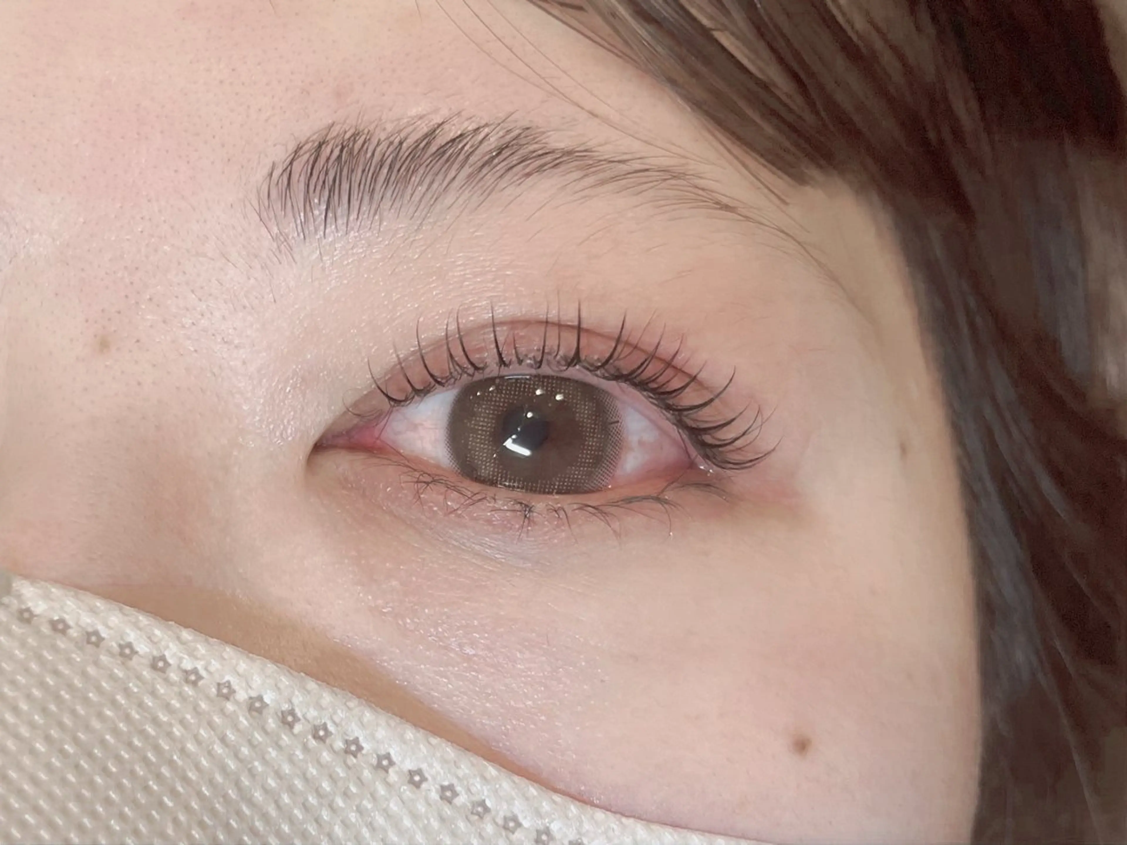 マツエク・マツパ 一重×まつ毛パーマ nicott lash草下のマツエク・マツパデザイン