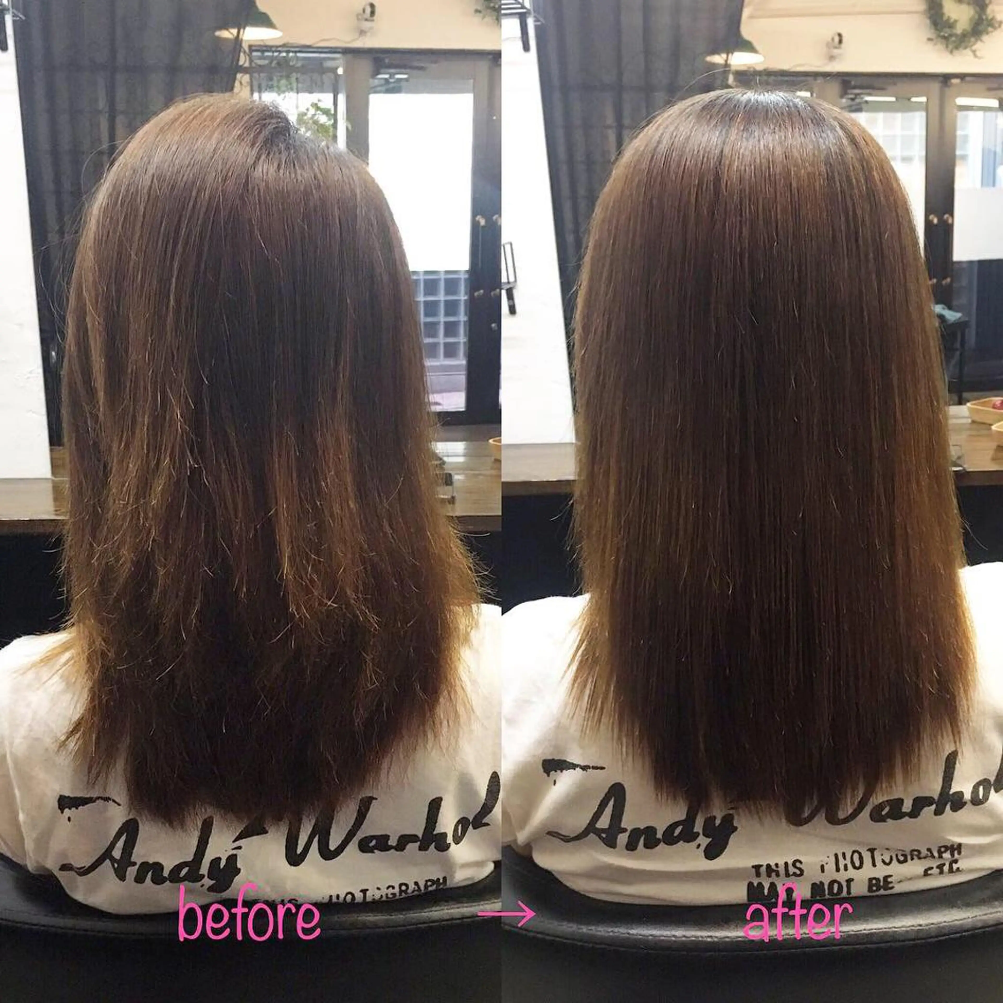 セミロング 縮毛矯正 トリートメント 縮毛矯正&髪質改善 MAILHAIRのヘアスタイル