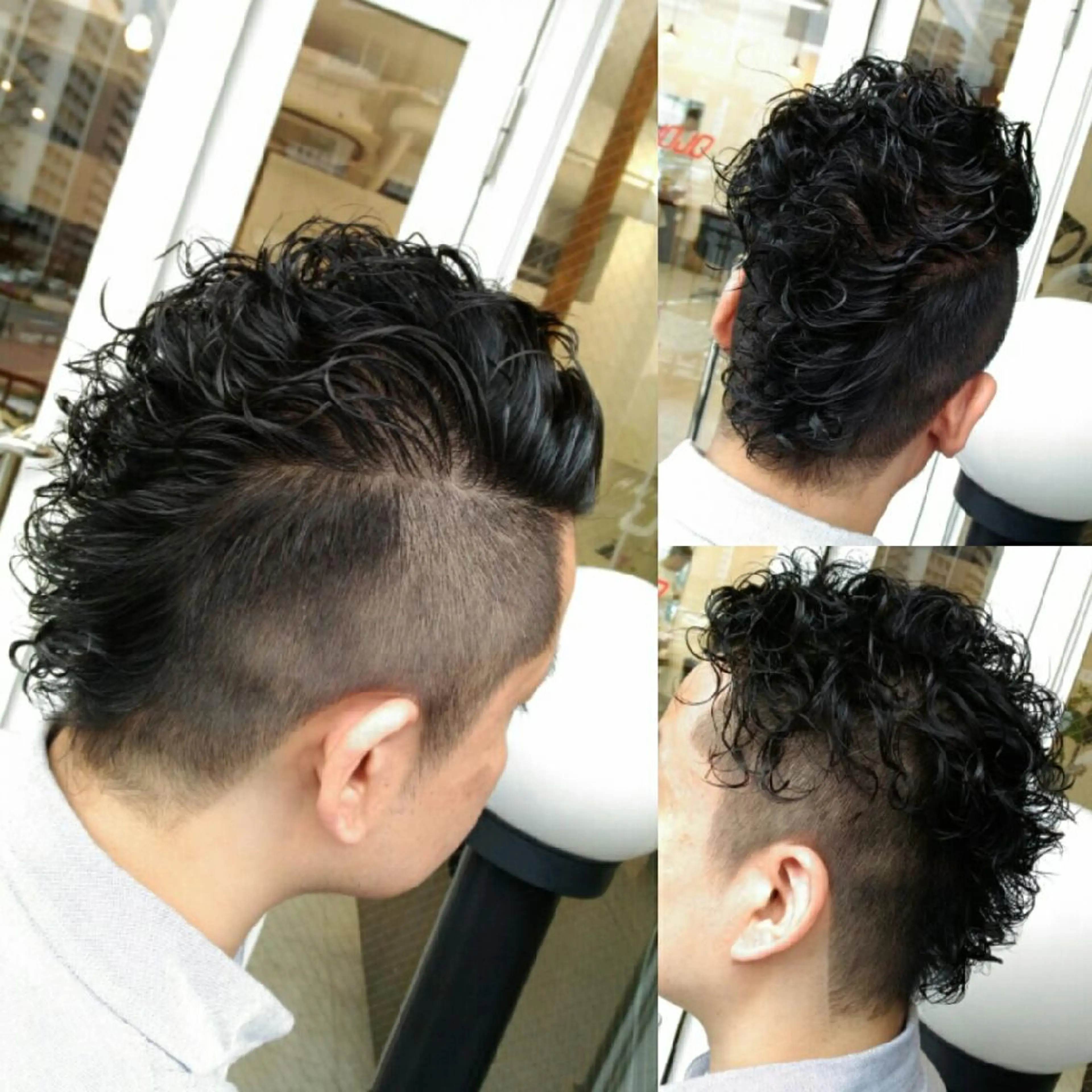 メンズ パーマ ショート メンズパーマ 刈り上げ スパイラルパーマ Garret 新宿店【ギャレット】所属・⛑️髪質改善請負人 ⛑️ヤマザキタカヒトのヘアスタイル