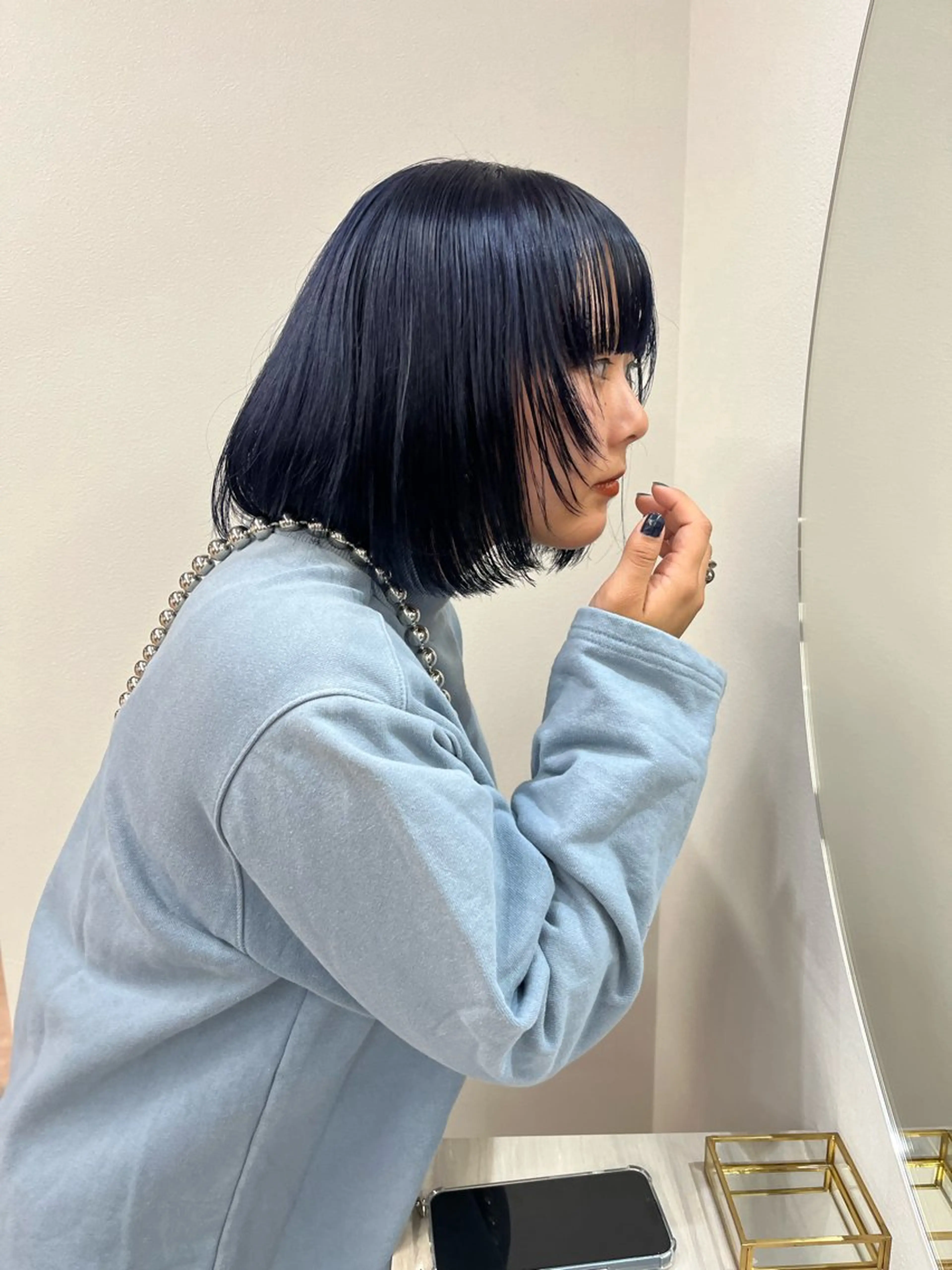 ショート カラー aya/メンズヘア/ メンズカット/ボブのヘアスタイル