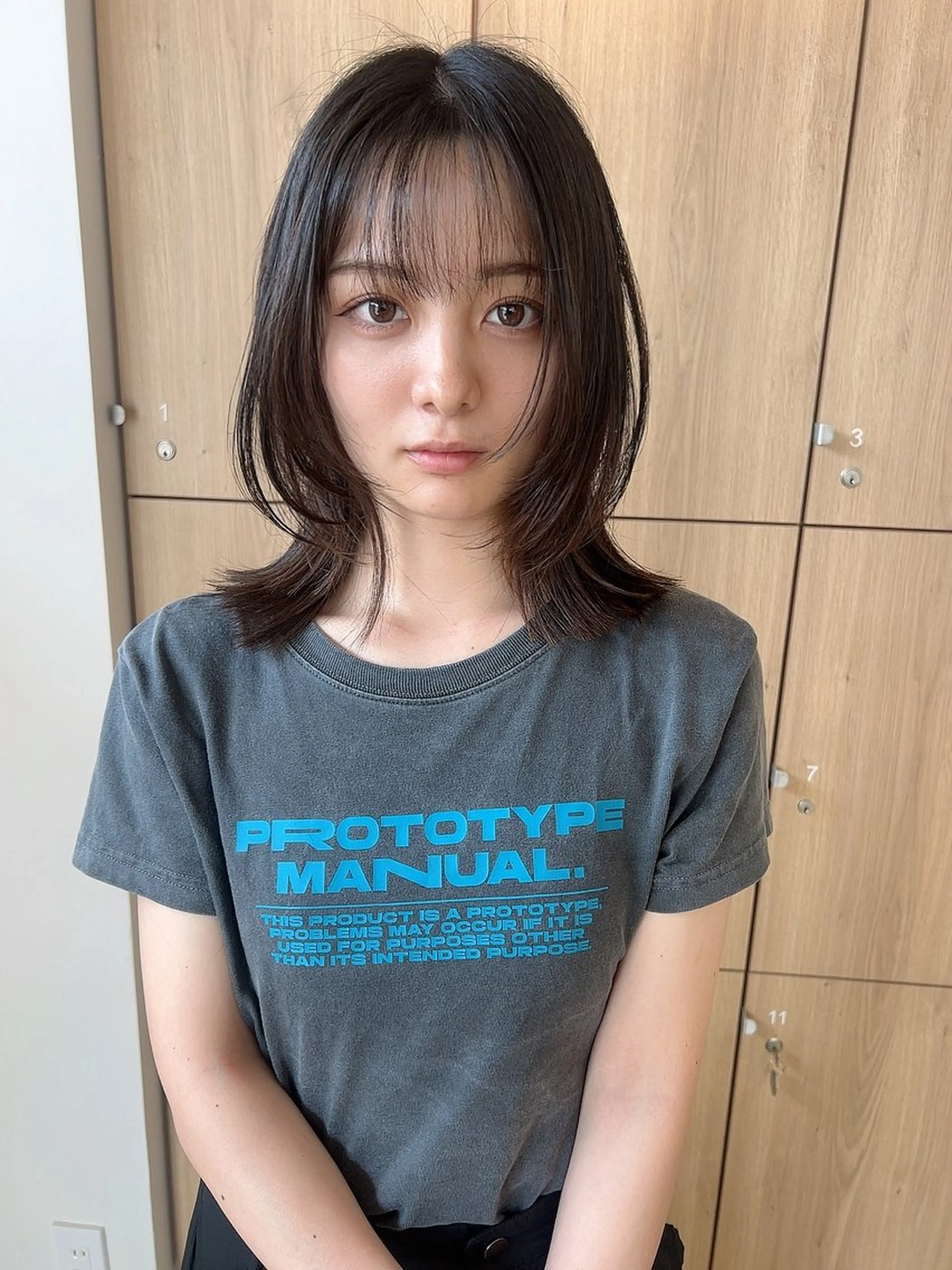 ミディアム レイヤーカット カット ヘアカラー トリートメント vince. moekoのヘアスタイル