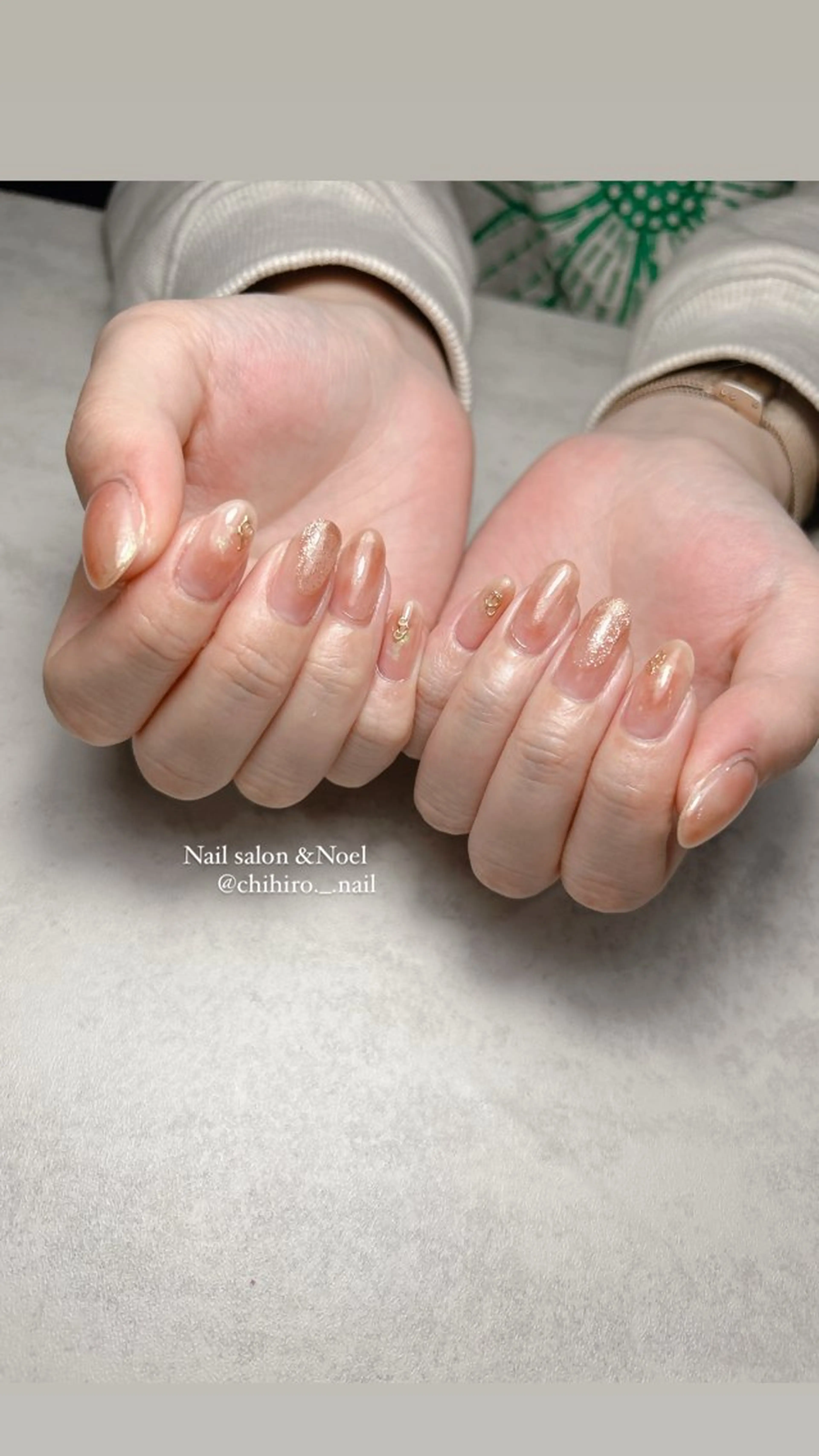 ネイル ハンドネイル Nailsalon  &Noel所属・もも 🍑のネイルデザイン